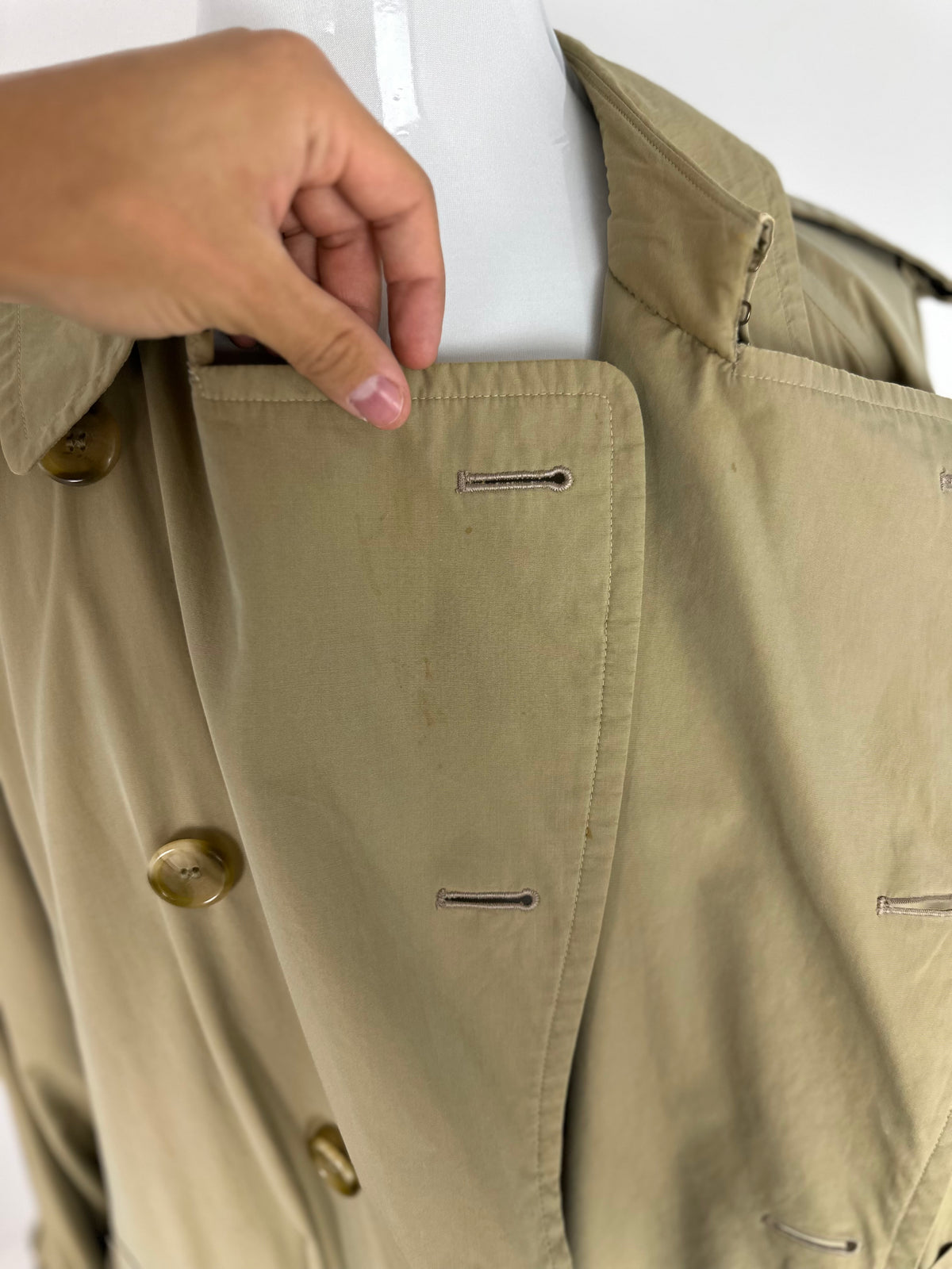 Vintage Burberry Trench Coat Beige Size 60 XXXL