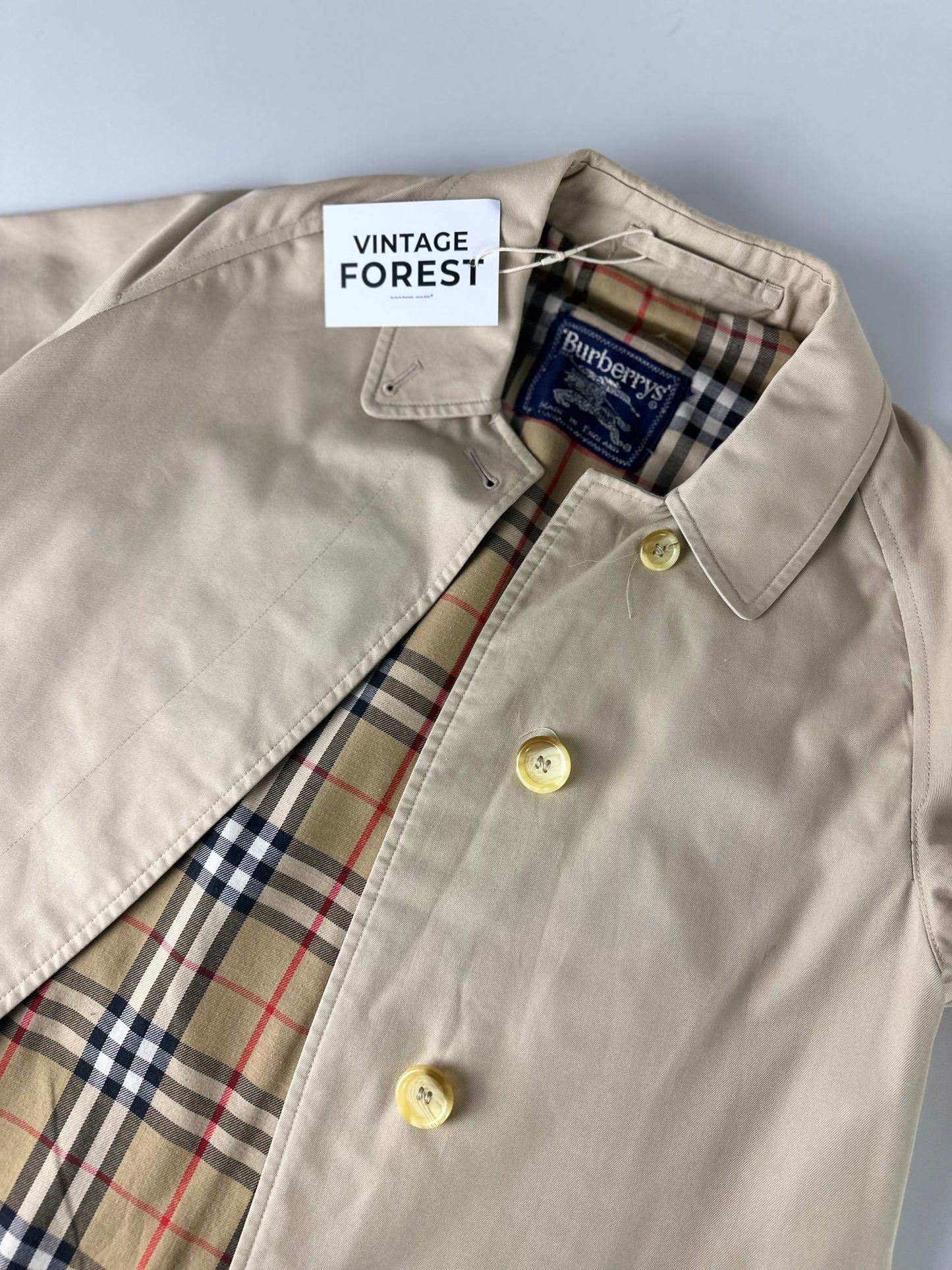 Vintage Burberry Car Coat Size 6 XXS