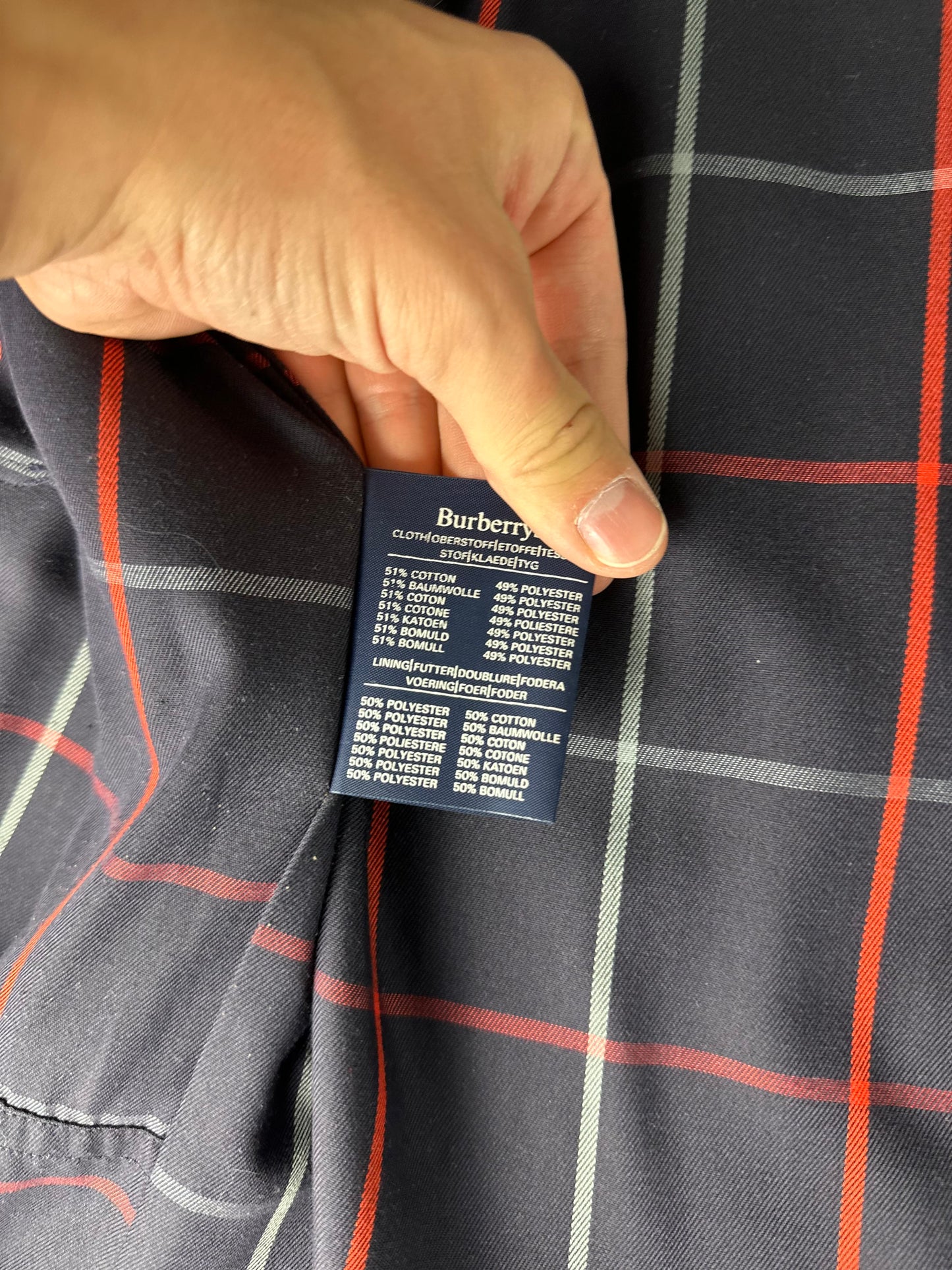 Vintage Burberry Car Coat Size 52 L