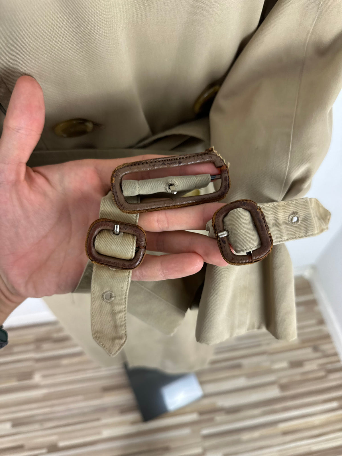 Vintage Burberry Trench Coat Beige Size 48 M