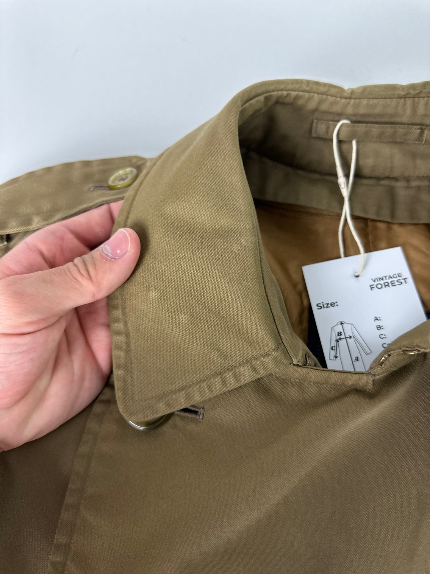 Vintage Burberry Trench Coat Size 48 M With Lining