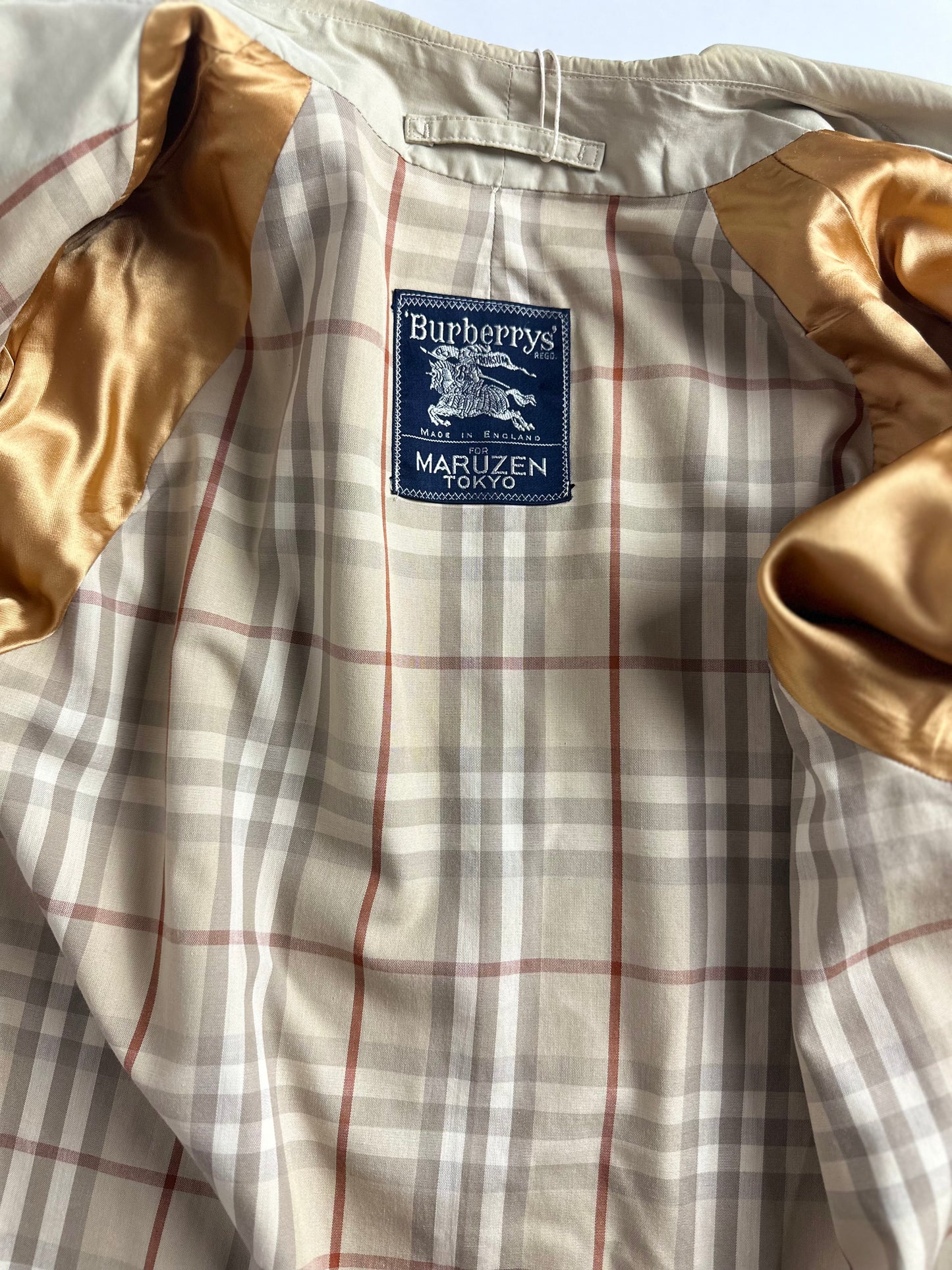 Vintage Burberry Car Coat Creme Size 10 S