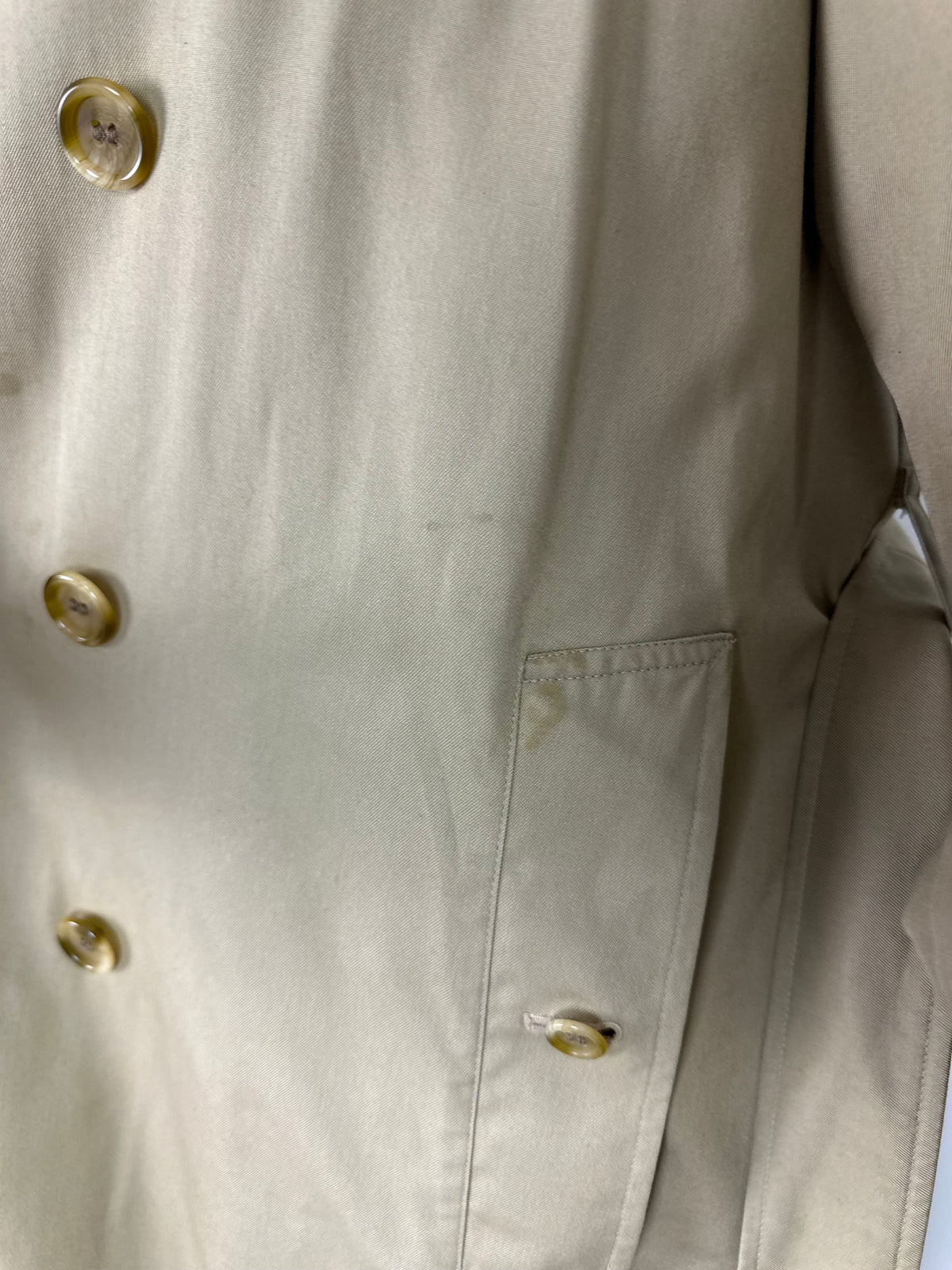 Vintage Burberry Trench Coat Beige Size 12 M