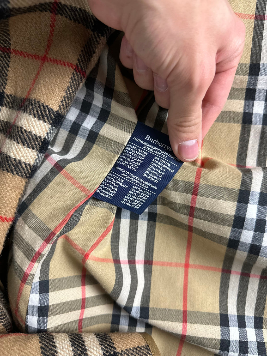 Burberrys Trenchcoat (48/M) including Inlet