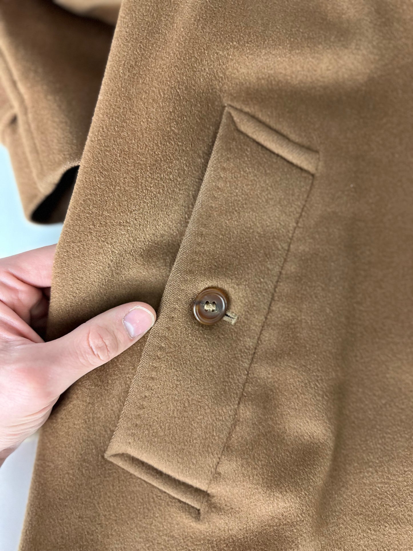 Vintage Burberry Wool Coat Brown Size 52 L