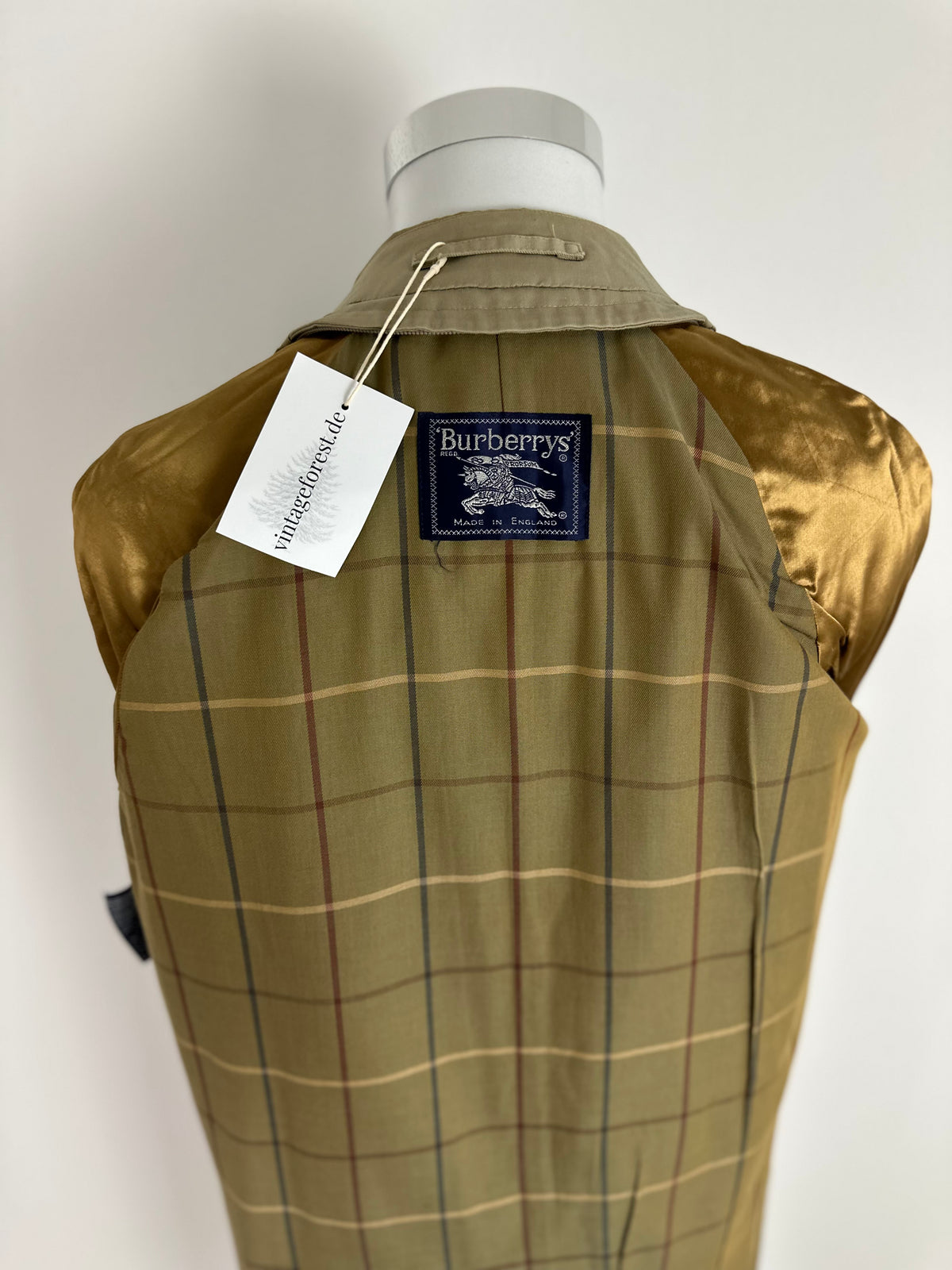 Vintage Burberry Car Coat Beige Size 46 S