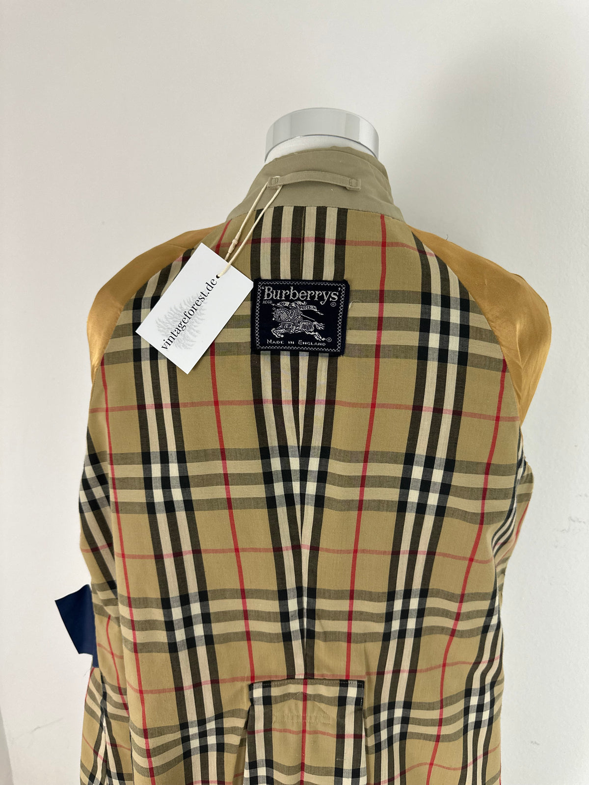 Vintage Burberry Trench Coat Beige Size 10 S
