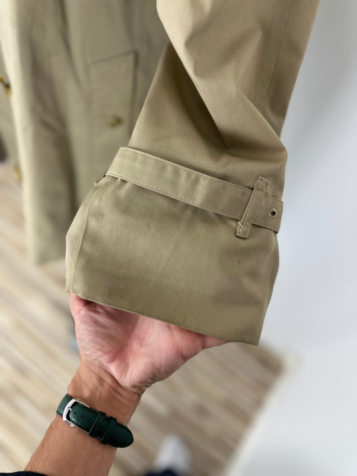 Vintage Burberry Trench Coat Beige Size 12 M