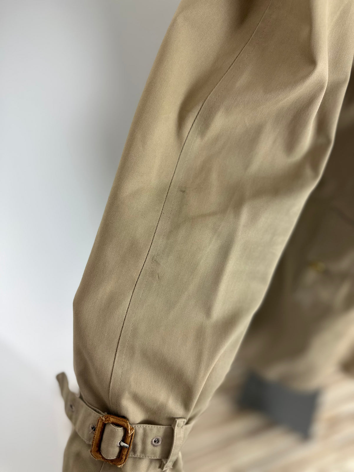 Vintage Burberry Trench Coat Beige Size 10 S