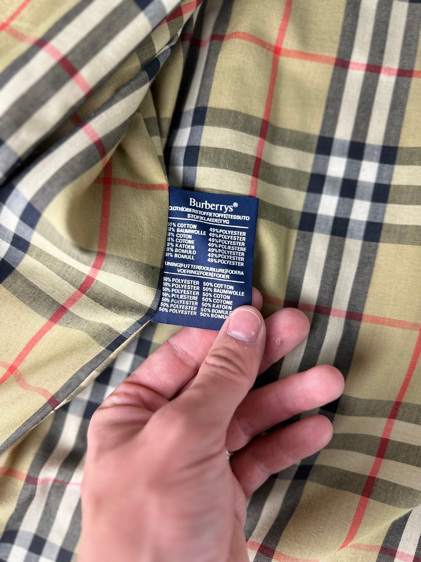 Vintage Burberry Trench Coat Size 52 L