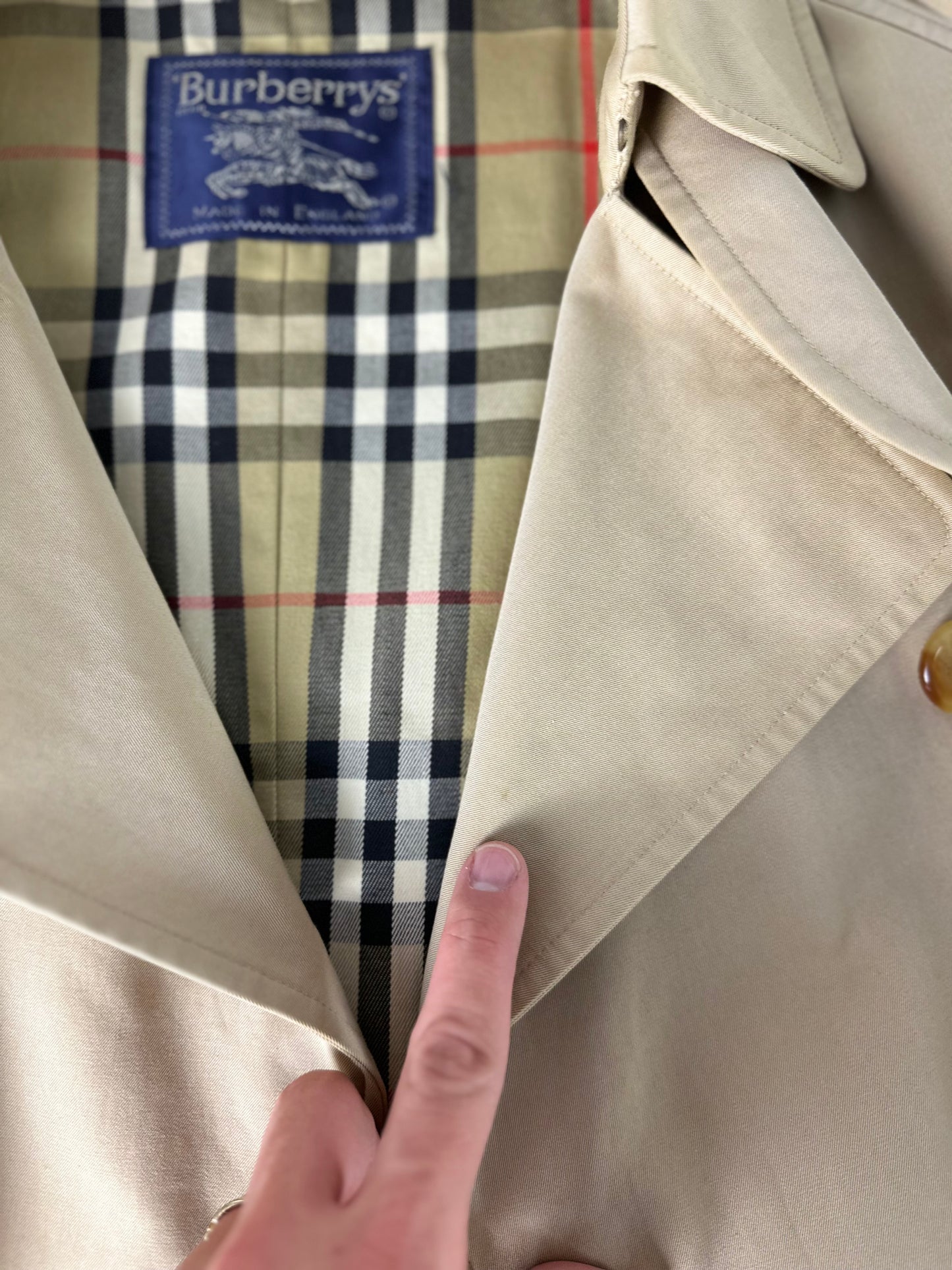 Vintage Burberry Trench Coat Size 12 M
