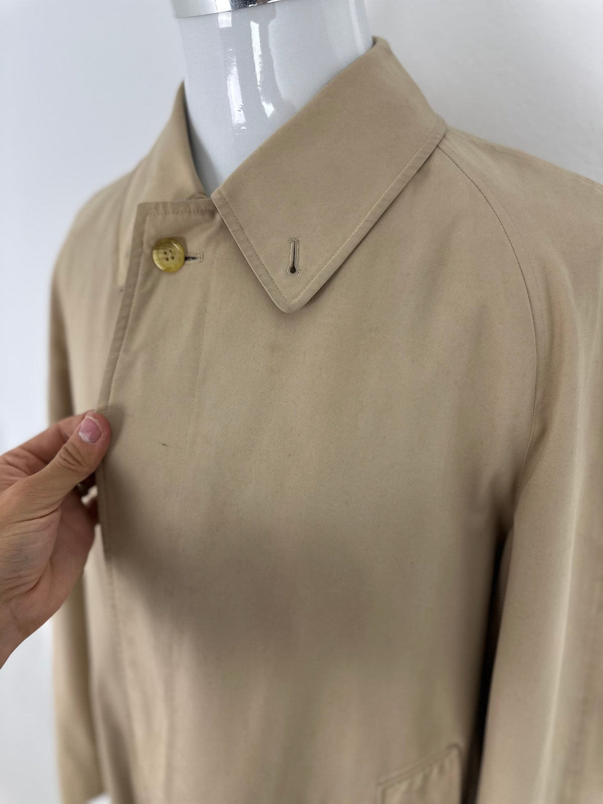 Vintage Burberry Car Coat Beige Size 48 M