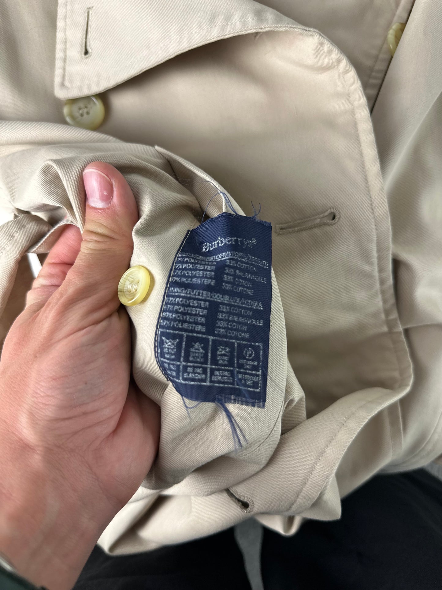 Vintage Burberry Trench Coat Size 6 XXS