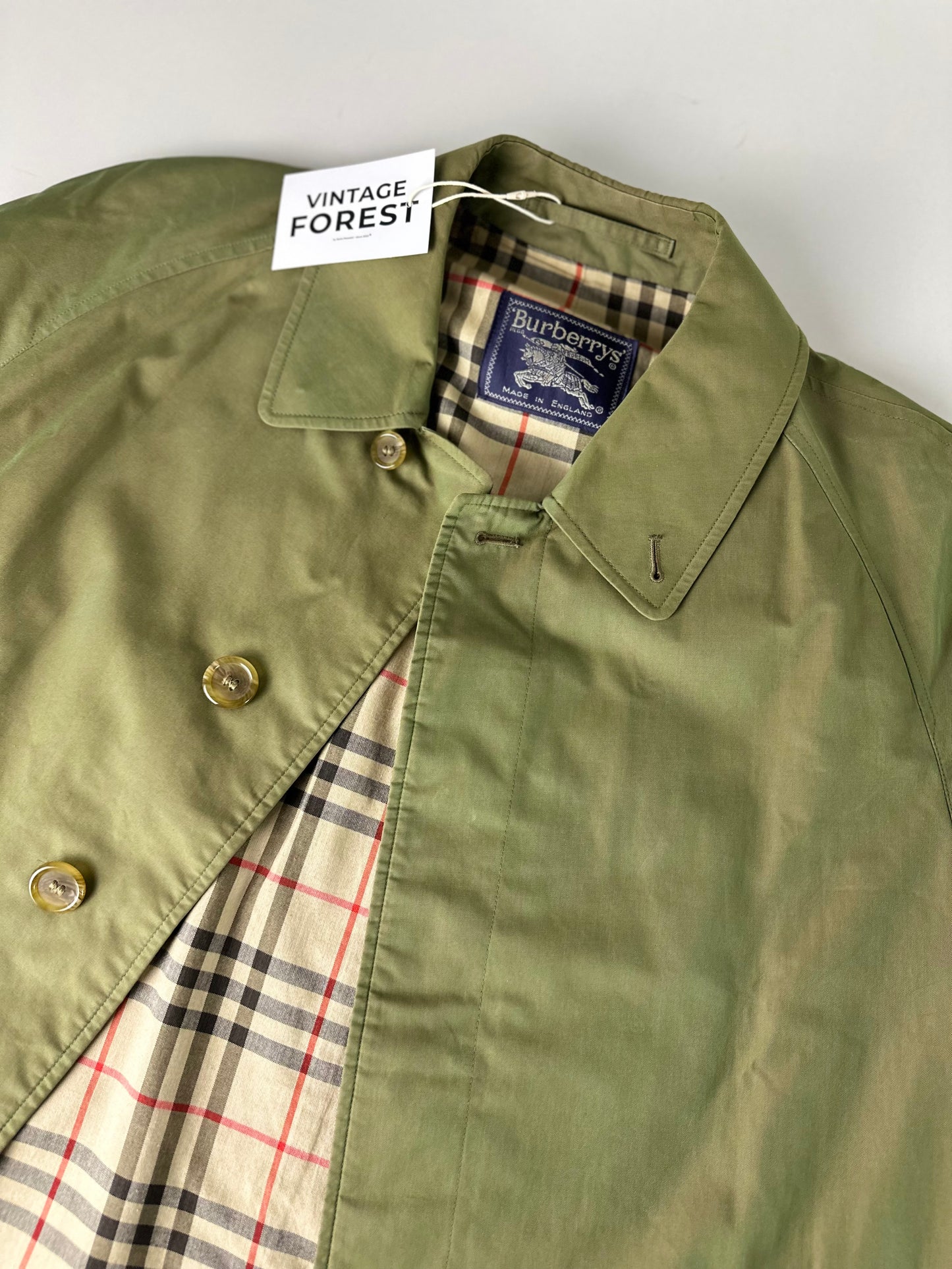 Vintage Burberry Car Coat Size 46 S