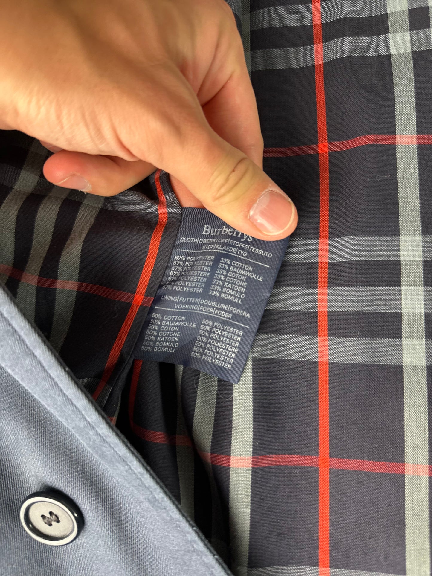 Vintage Burberry Car Coat Size 54 XL