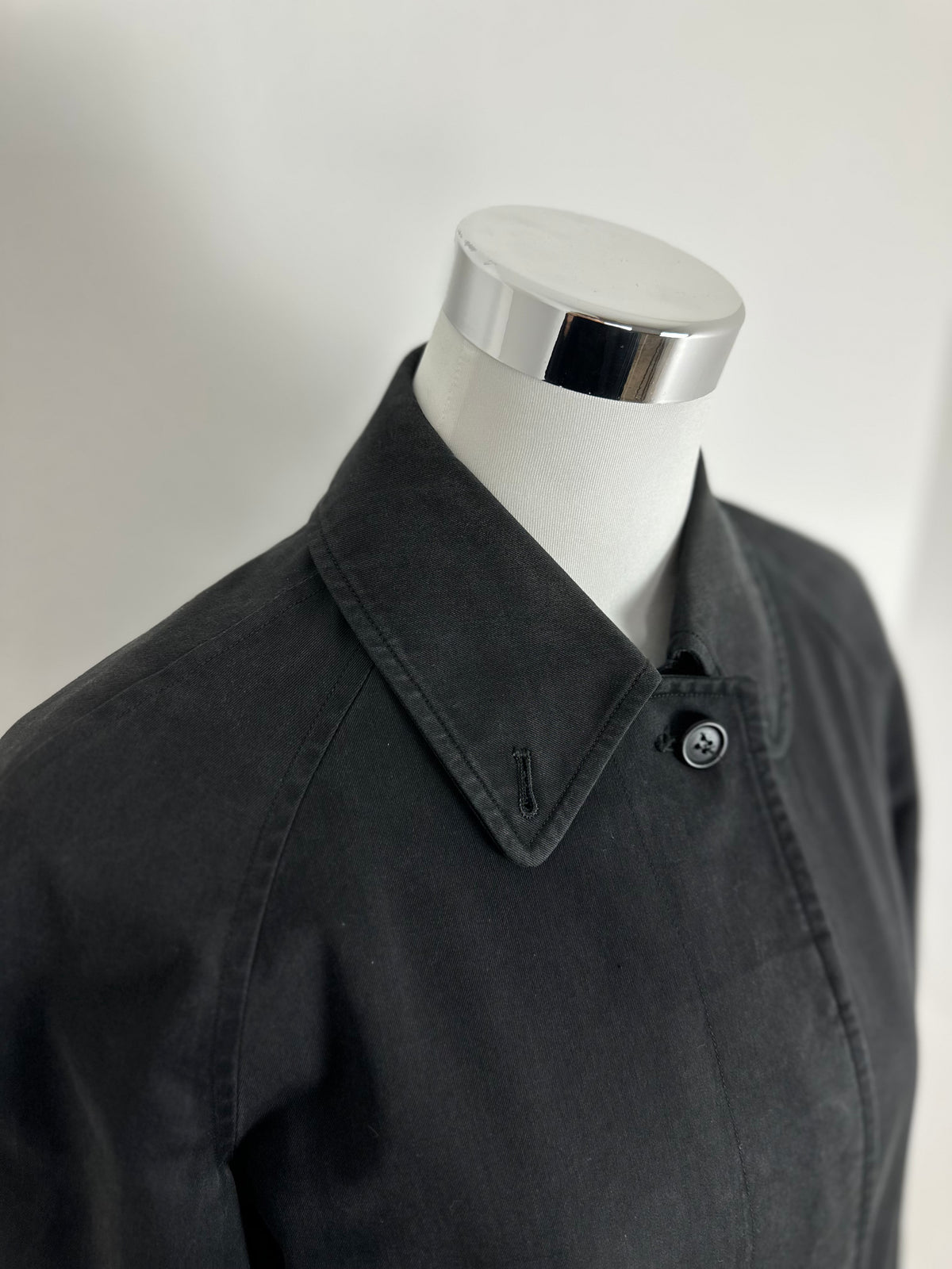 Vintage Burberry Trench Coat Black Size 10 S