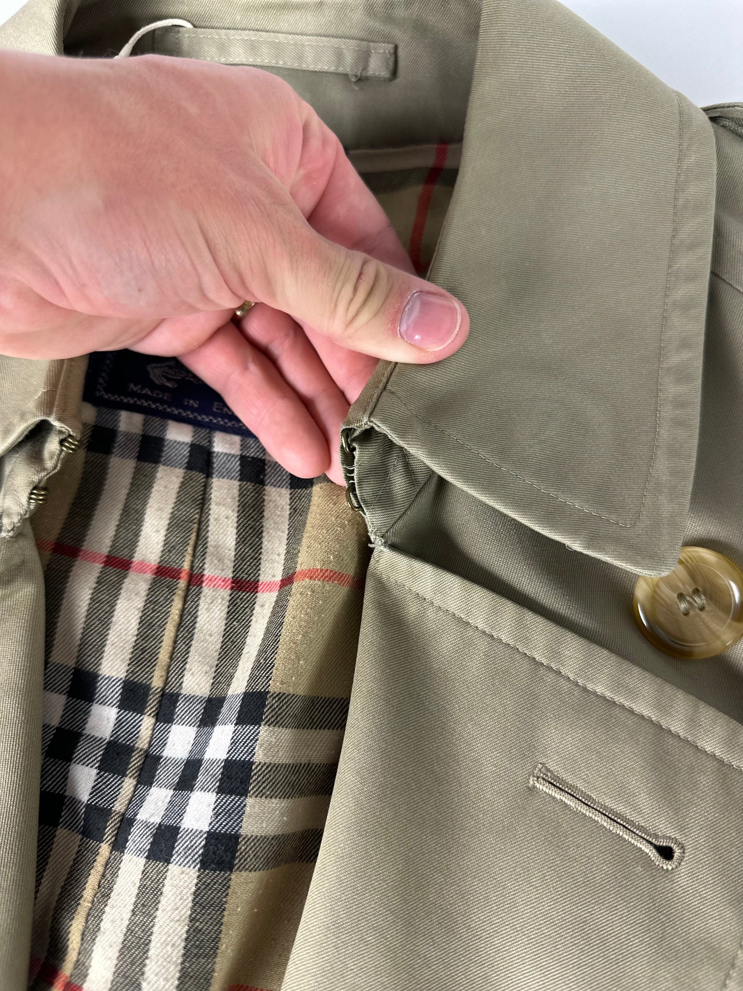 Vintage Burberry Trench Coat Size 46 S