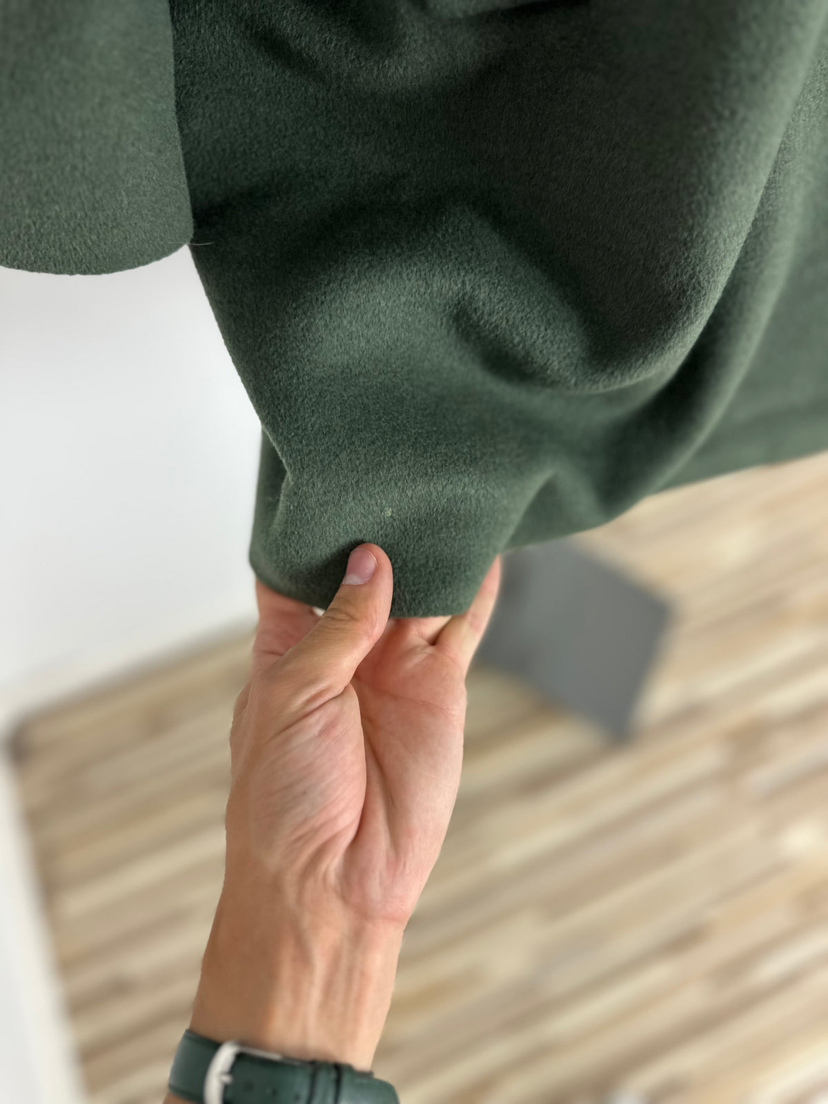 Vintage Burberry Wool Coat Green Size 16 XL