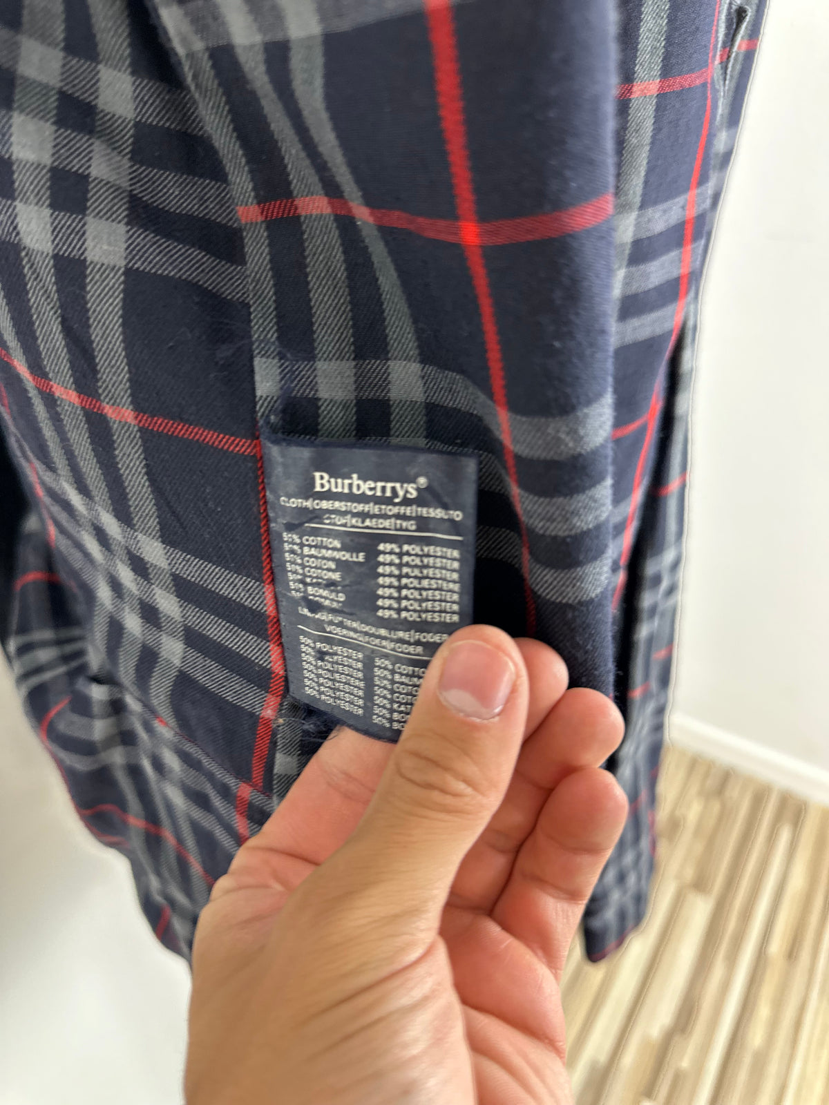 Vintage Burberry Trench Coat Navy Size 50 L