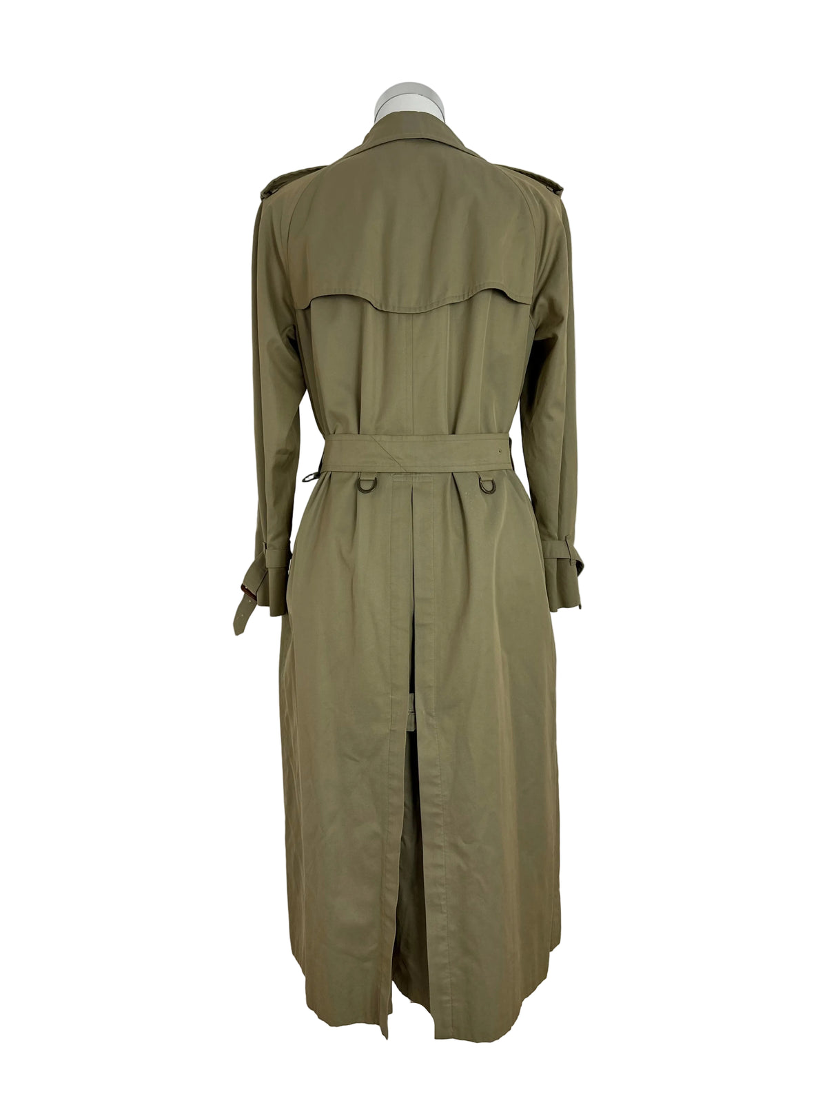 Vintage Burberry Trench Coat Oliv Size 10 S