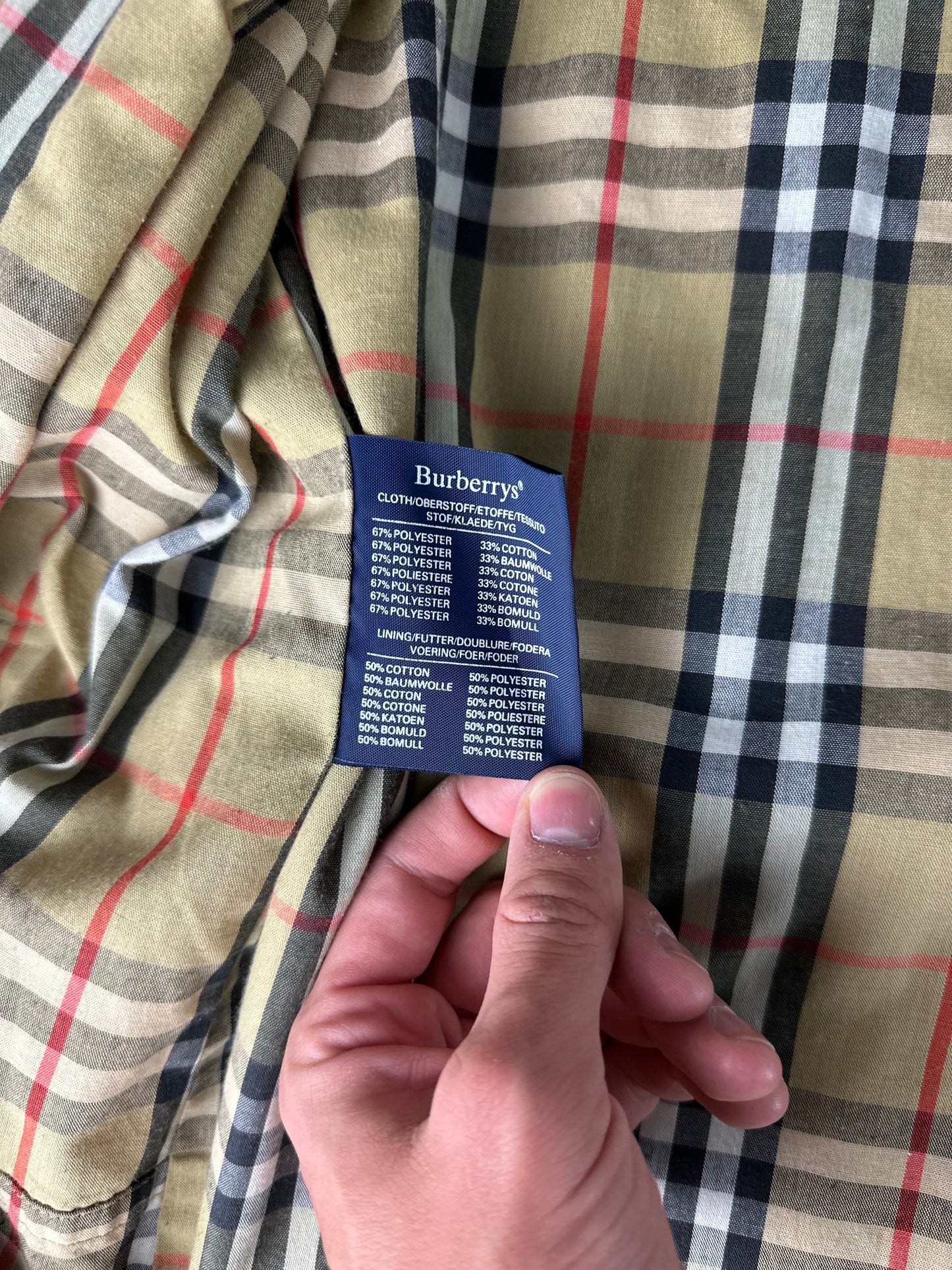 Vintage Burberry Trench Coat Size 58 XXL