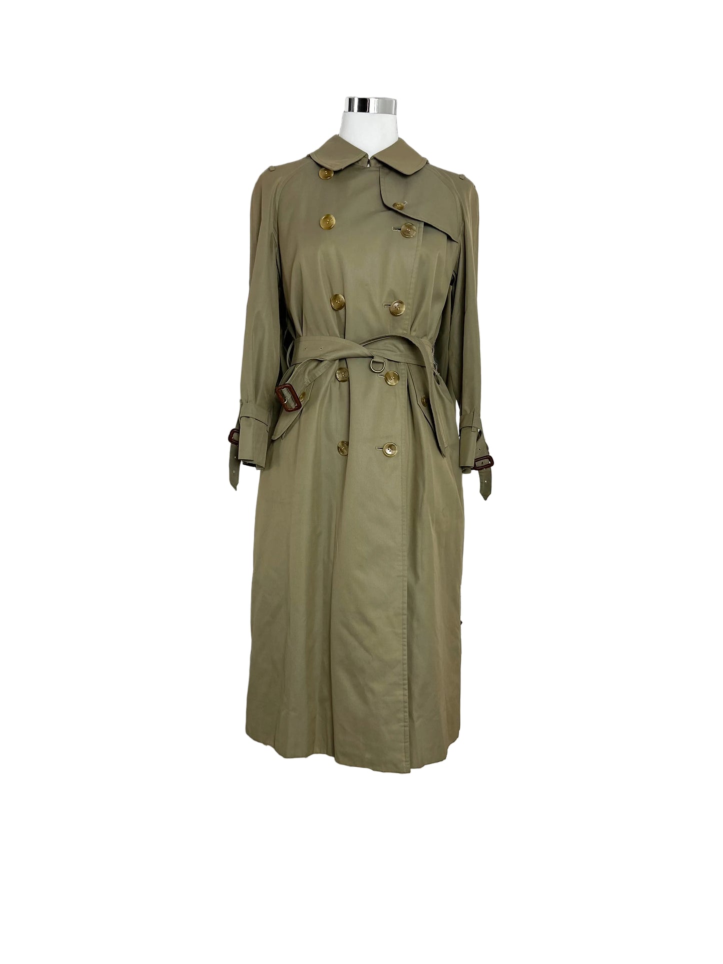 Vintage Burberry Trench Coat Size 10 S With Lining