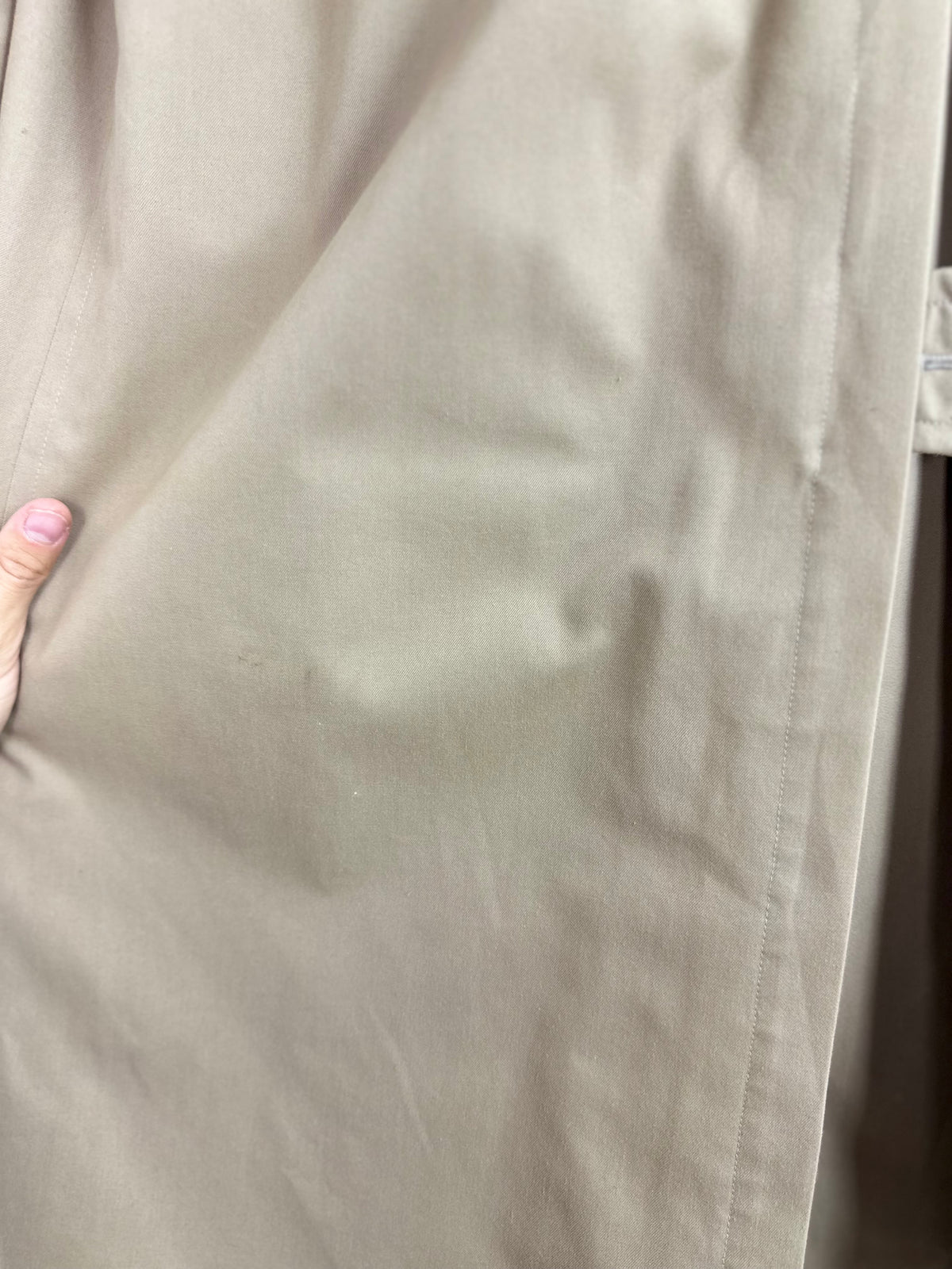 Vintage Burberry Trench Coat Beige Size 50 L With Lining