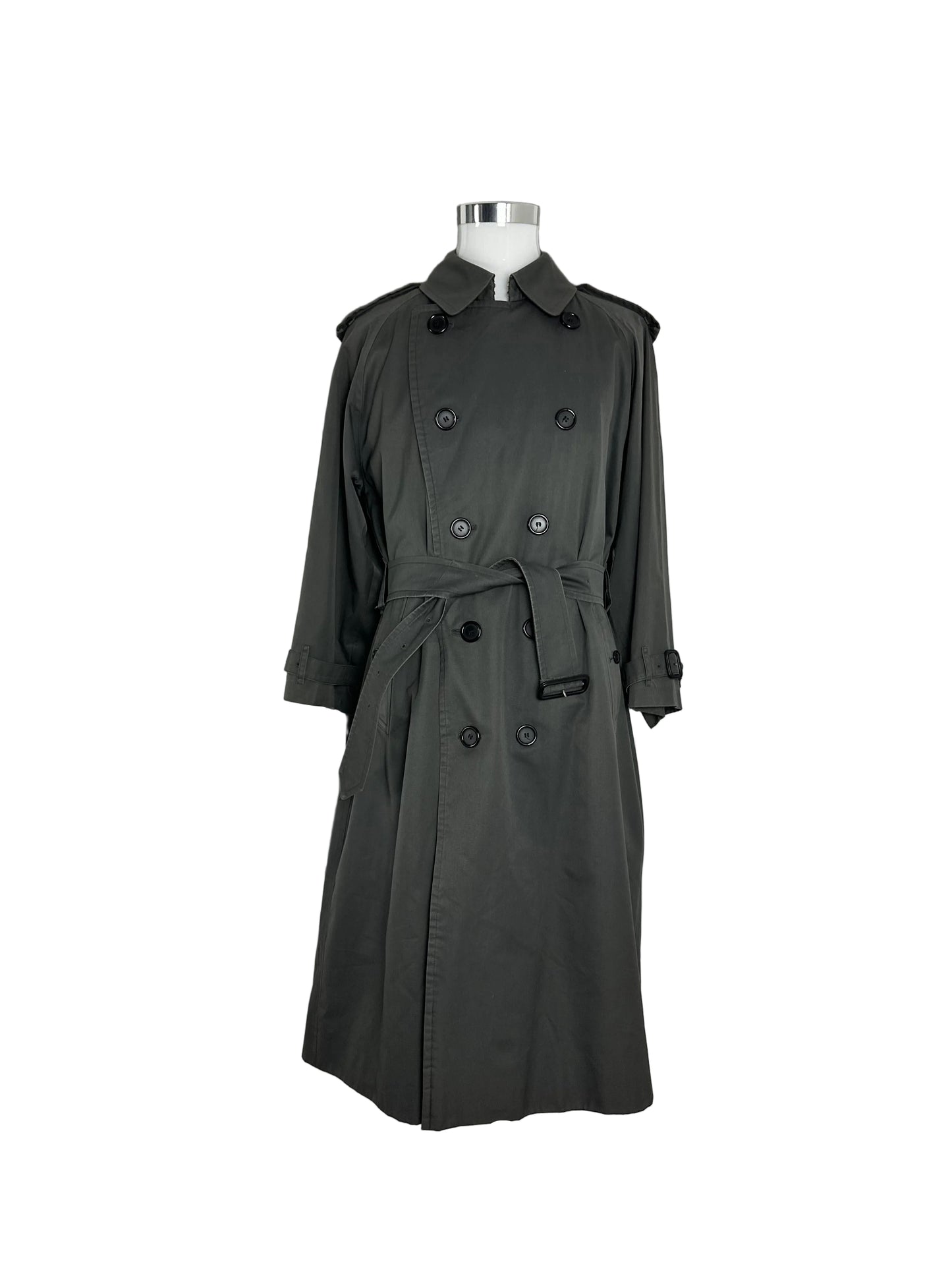 Vintage Burberry Trench Coat Size 14 L With Lining