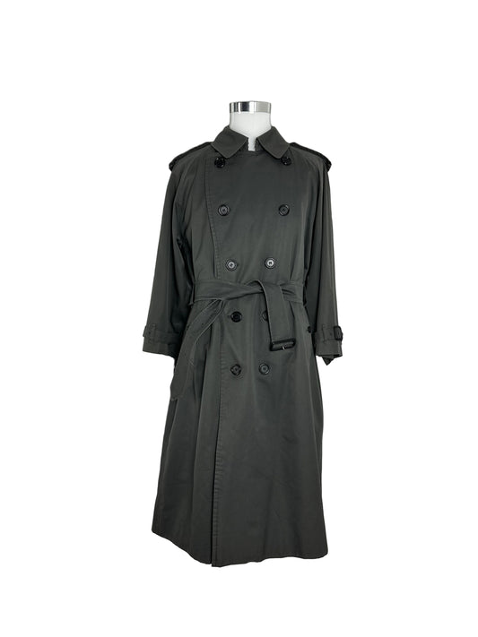 Vintage Burberry Trench Coat Size 14 L With Lining