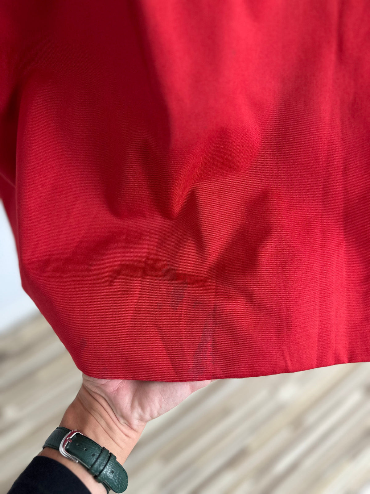 Vintage Burberry Trench Coat Red Size 12 M