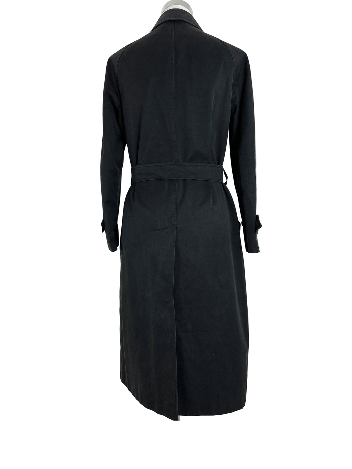 Vintage Burberry Trench Coat Black Size 10 S