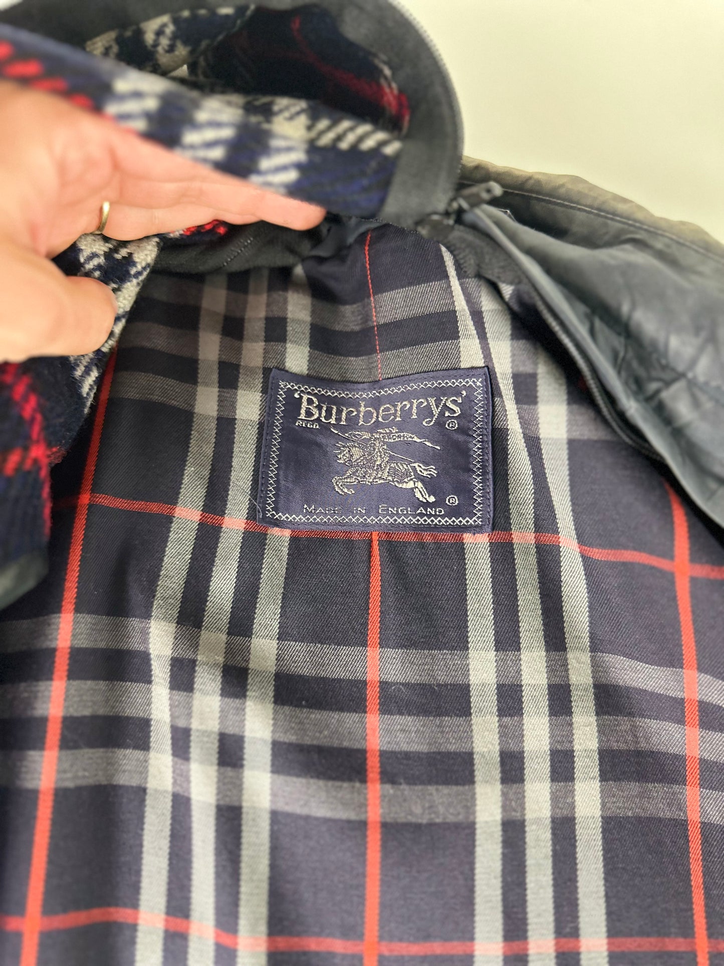 Vintage Burberry Car Coat Size 48 M With Lining