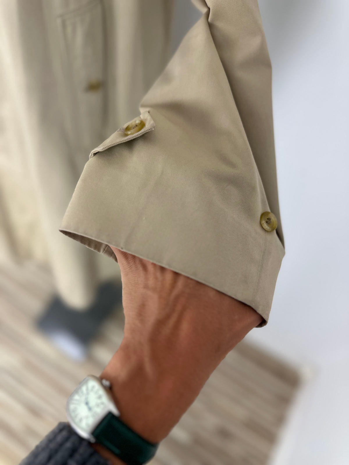 Vintage Burberry Car Coat Beige Size 52 L