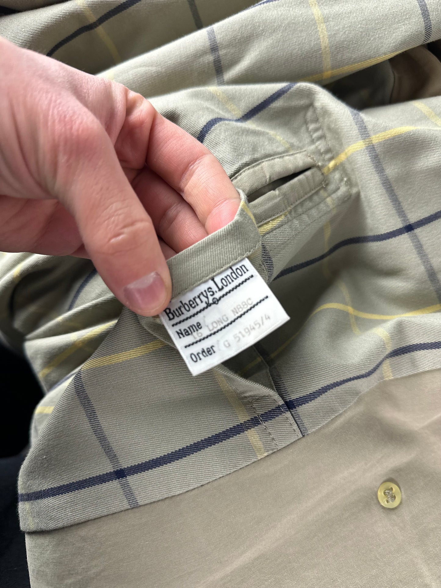 Vintage Burberry Car Coat Beige Size 16 XL