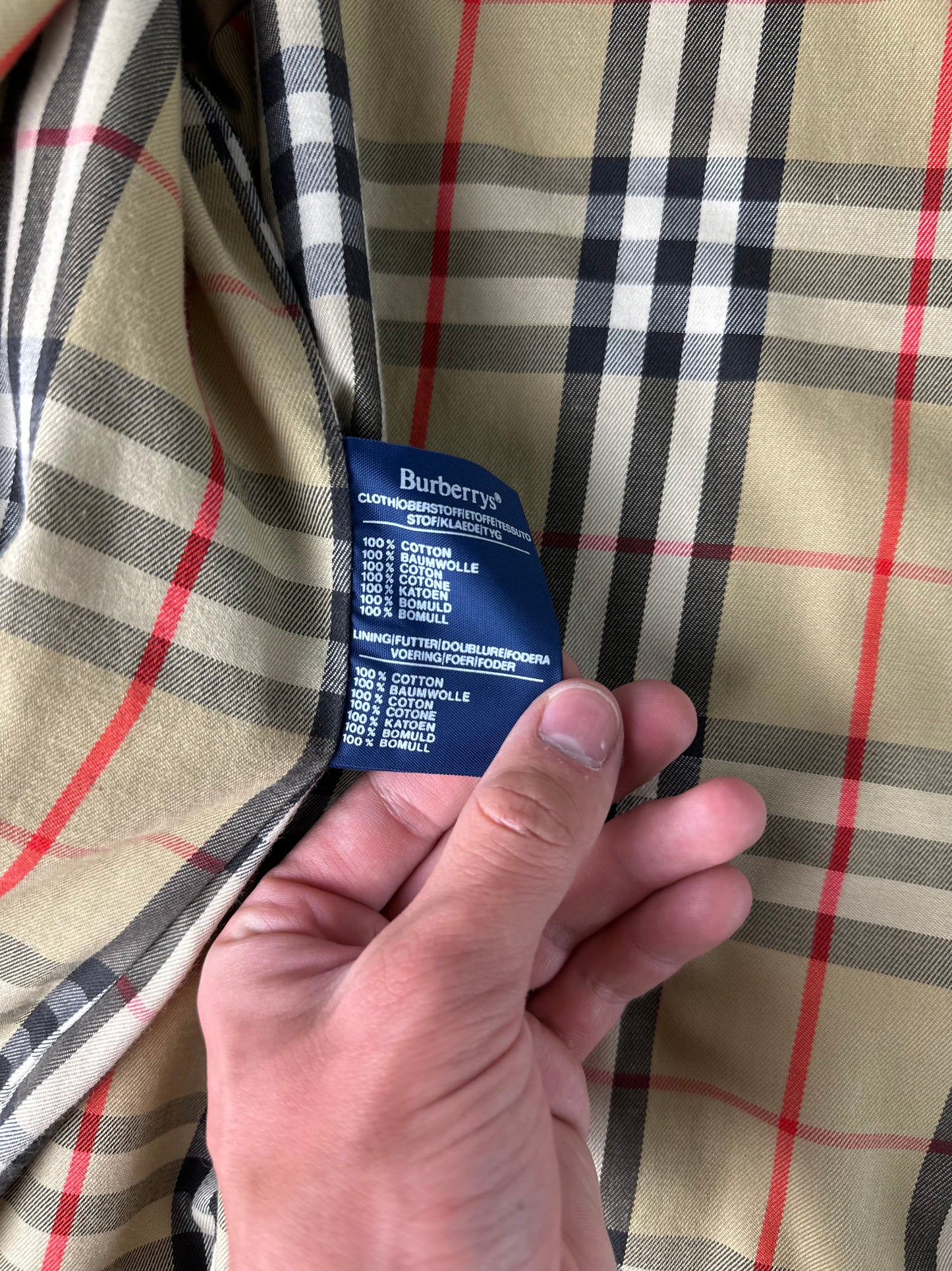 Vintage Burberry Trench Coat Size 54 XL