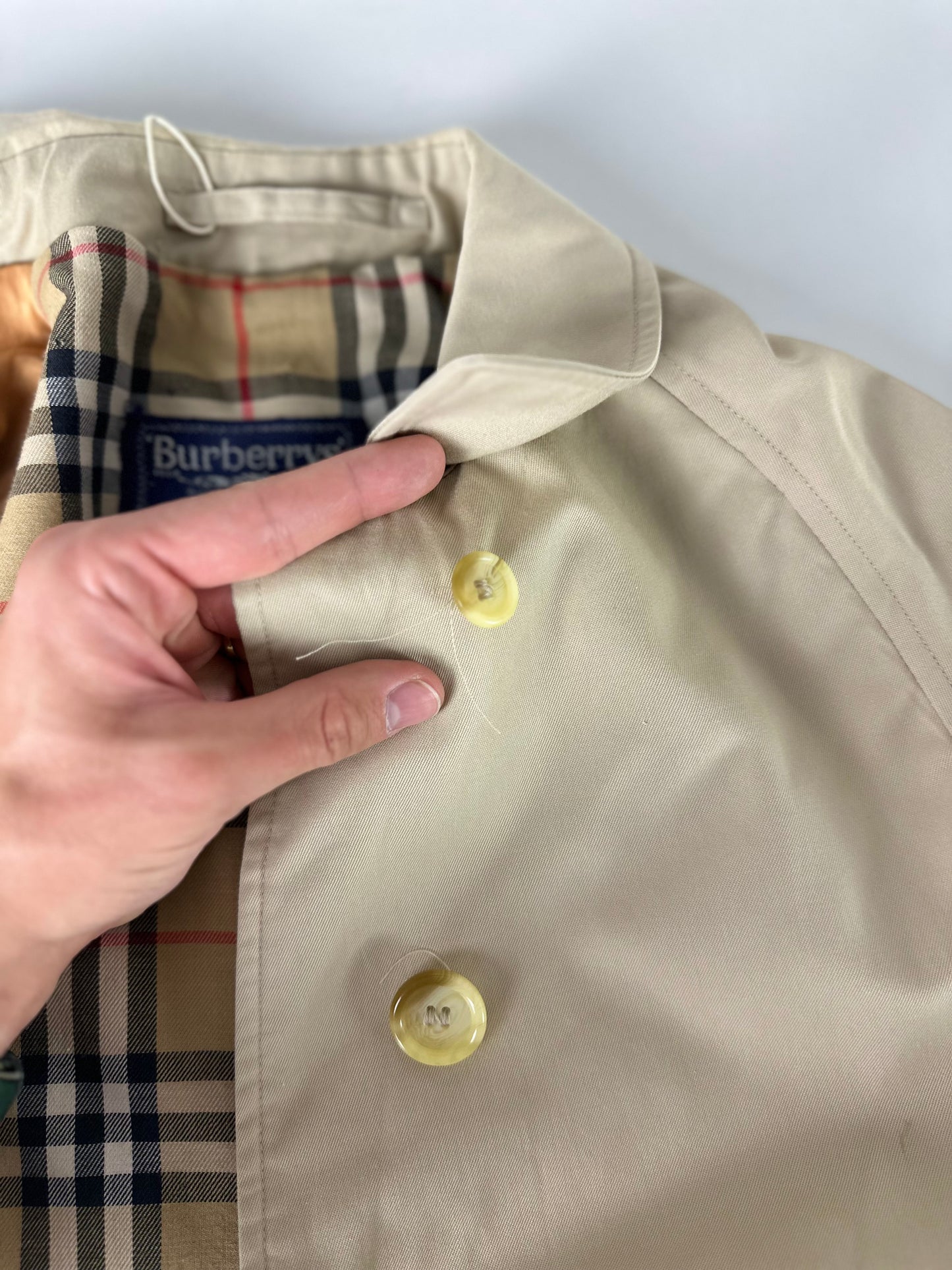 Vintage Burberry Car Coat Size 6 XXS