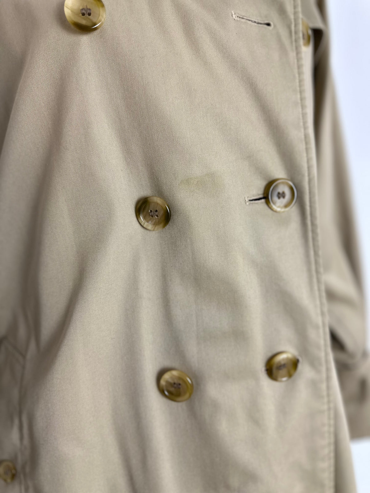 Vintage Burberry Trench Coat Beige Size 12 M