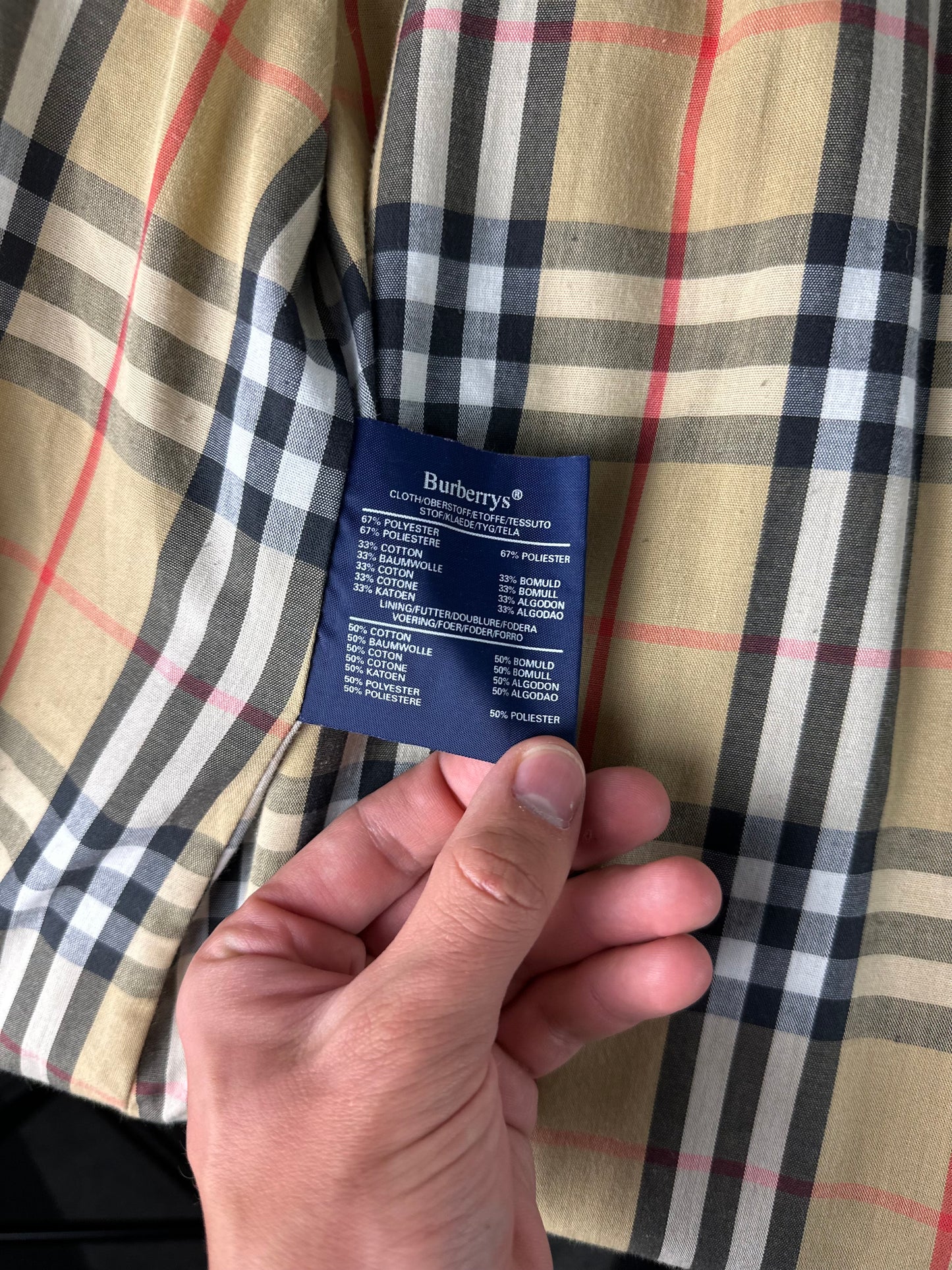 Vintage Burberry Trench Coat Size 14 L