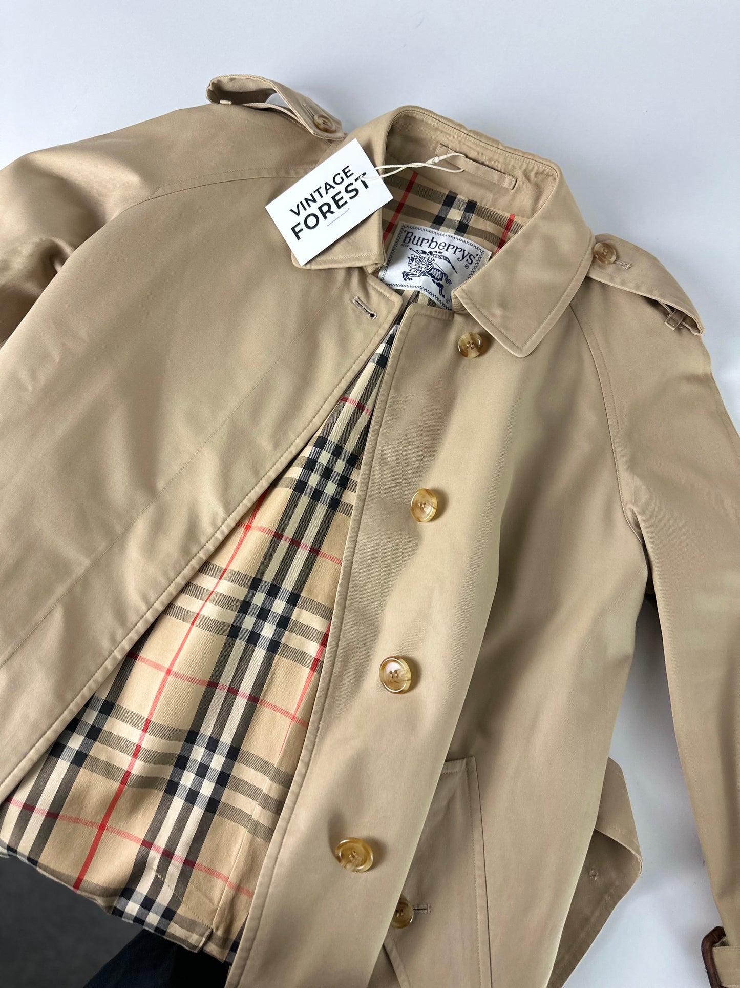 Vintage Burberry Trench Coat Size 8 XS