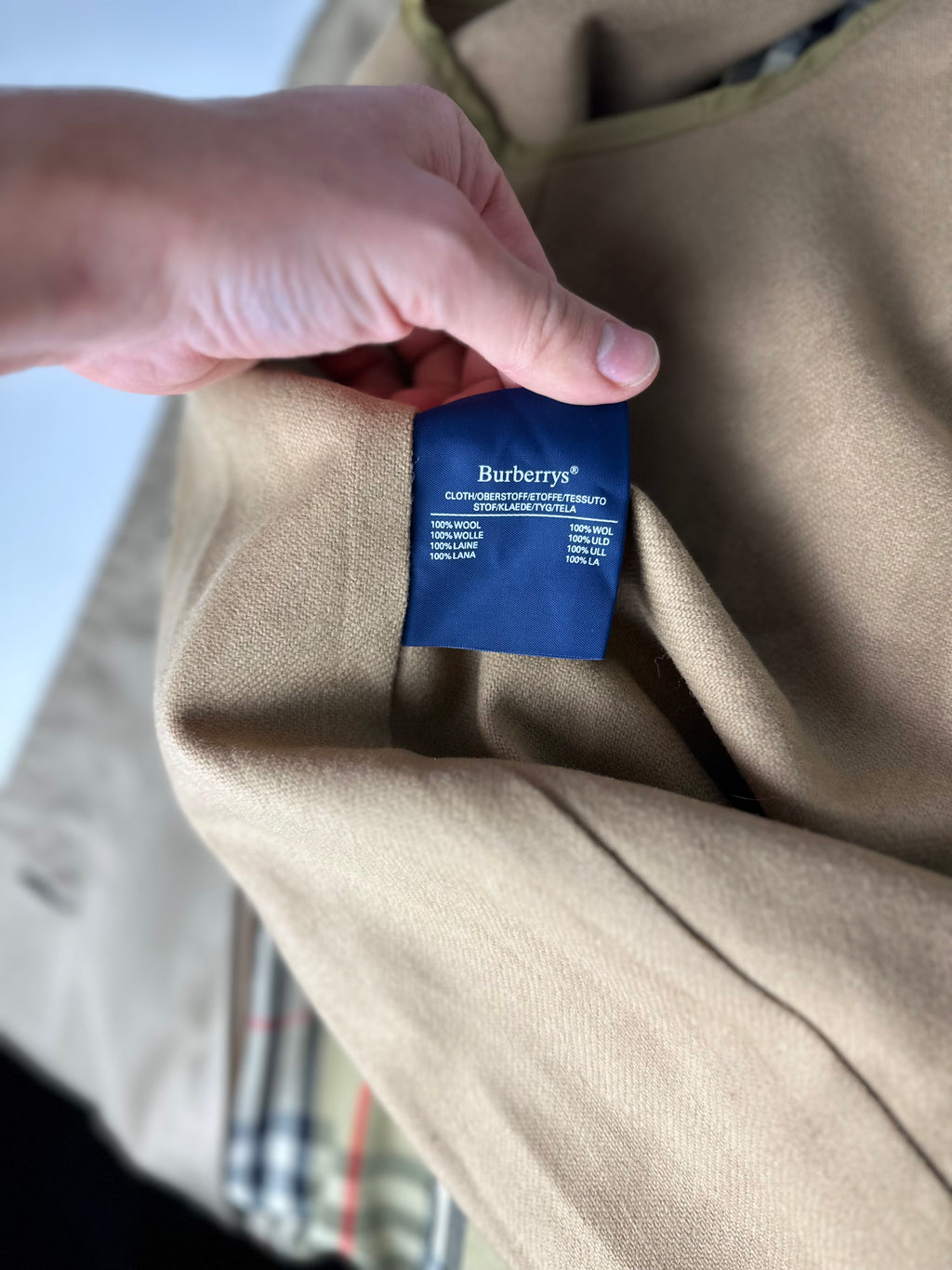 Burberrys Trenchcoat (58/XXL) including Inlet