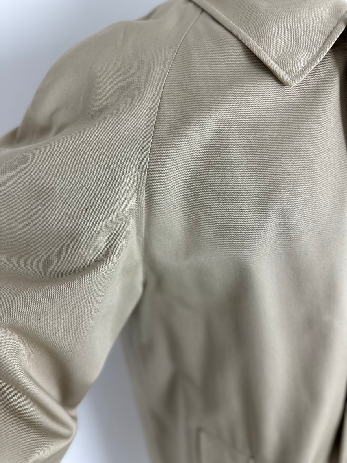 Vintage Burberry Car Coat Creme Size 48 M