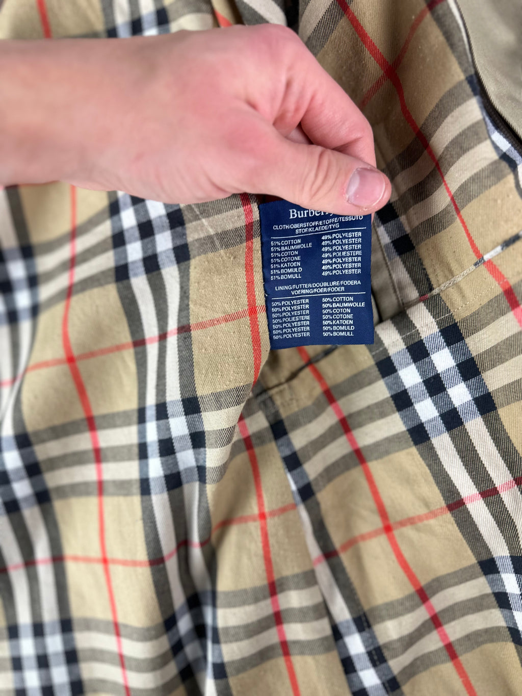 Burberrys Trenchcoat (8/XS) including Inlet