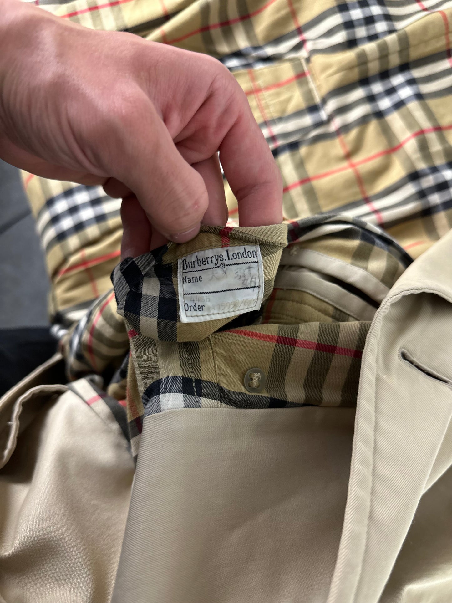Vintage Burberry Trench Coat Size 44 XS