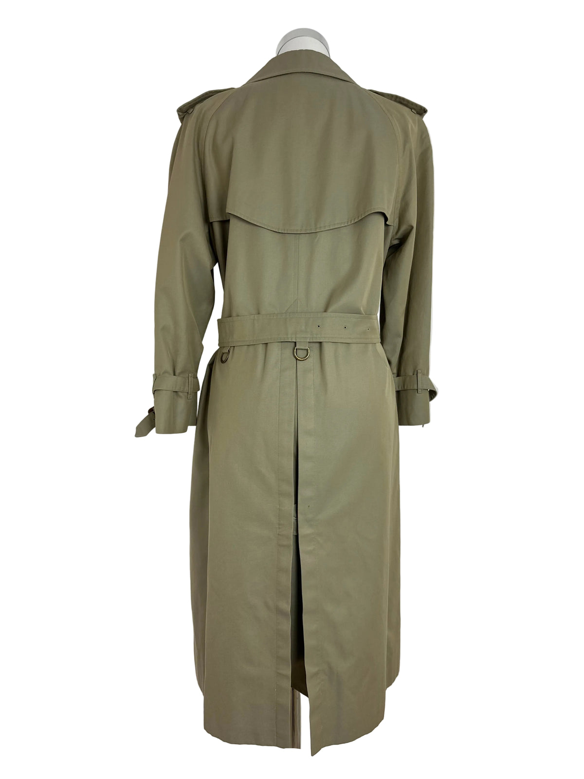 Vintage Burberry Trench Coat Oliv Size 12 M