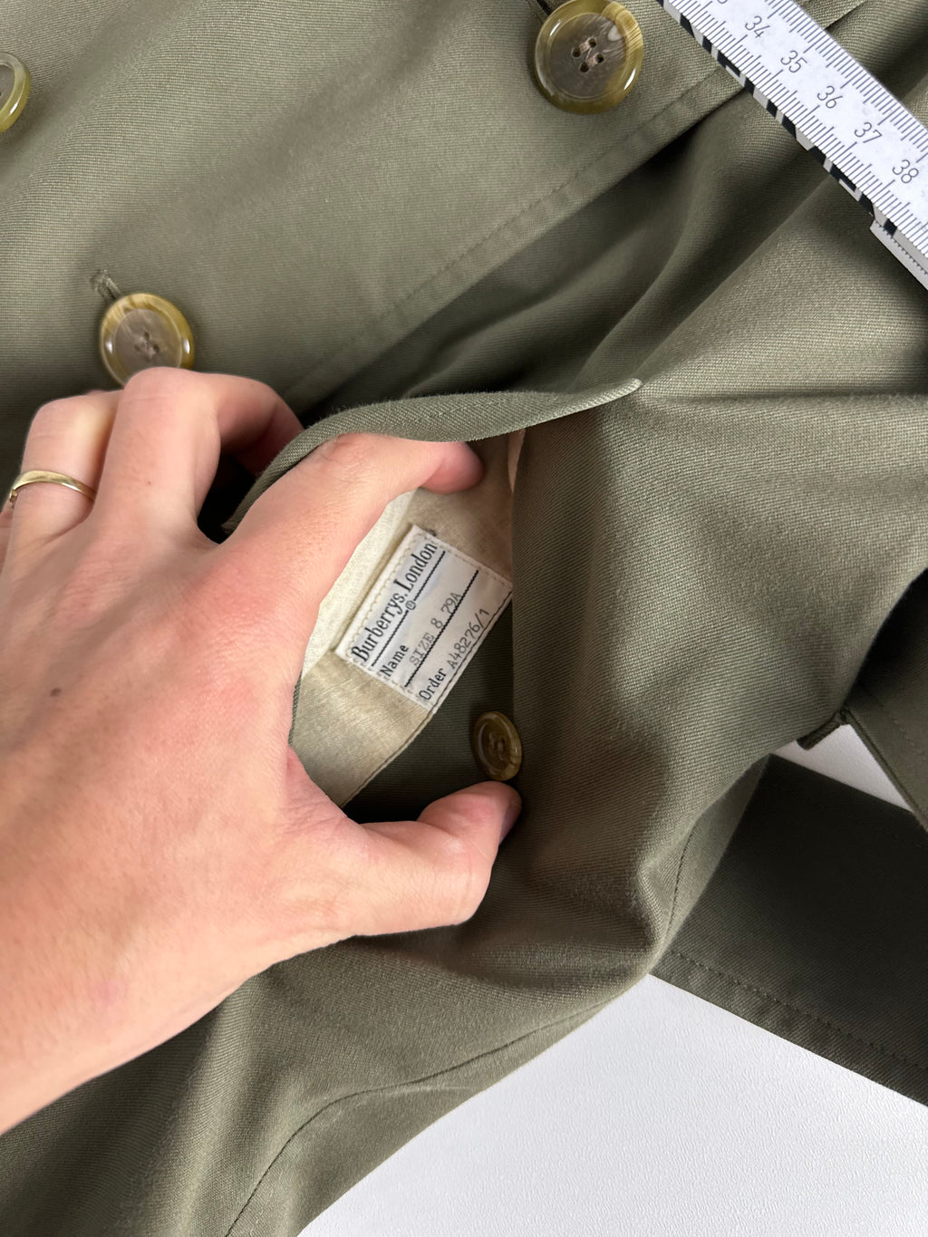 Burberrys Trenchcoat (8/XS) including Inlet