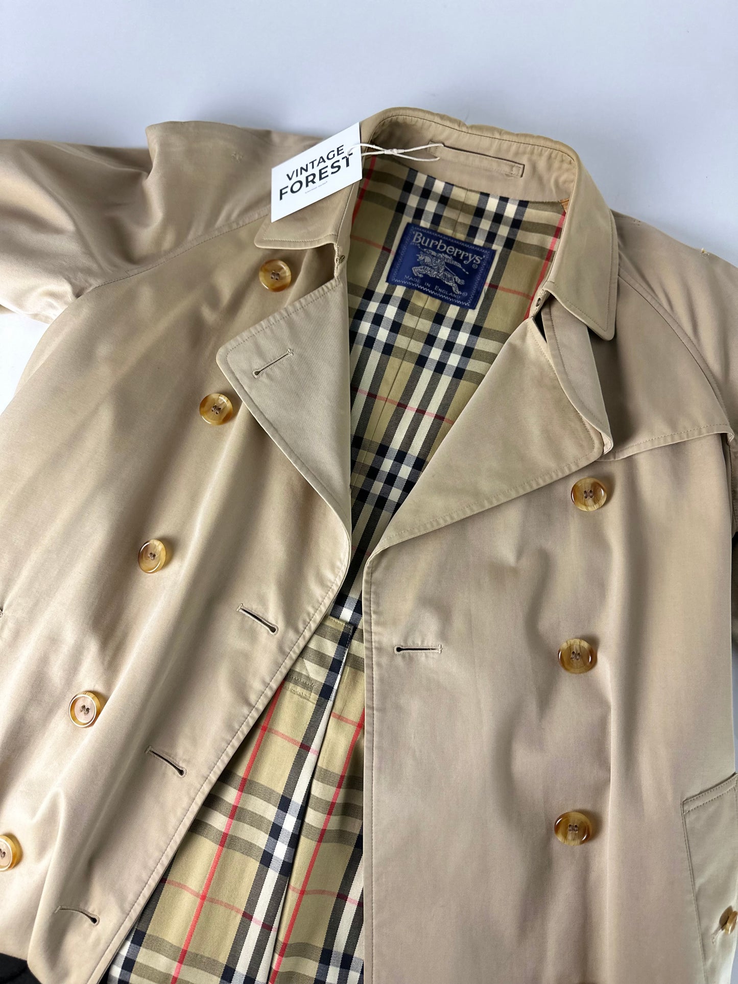 Vintage Burberry Trench Coat Size 12 M