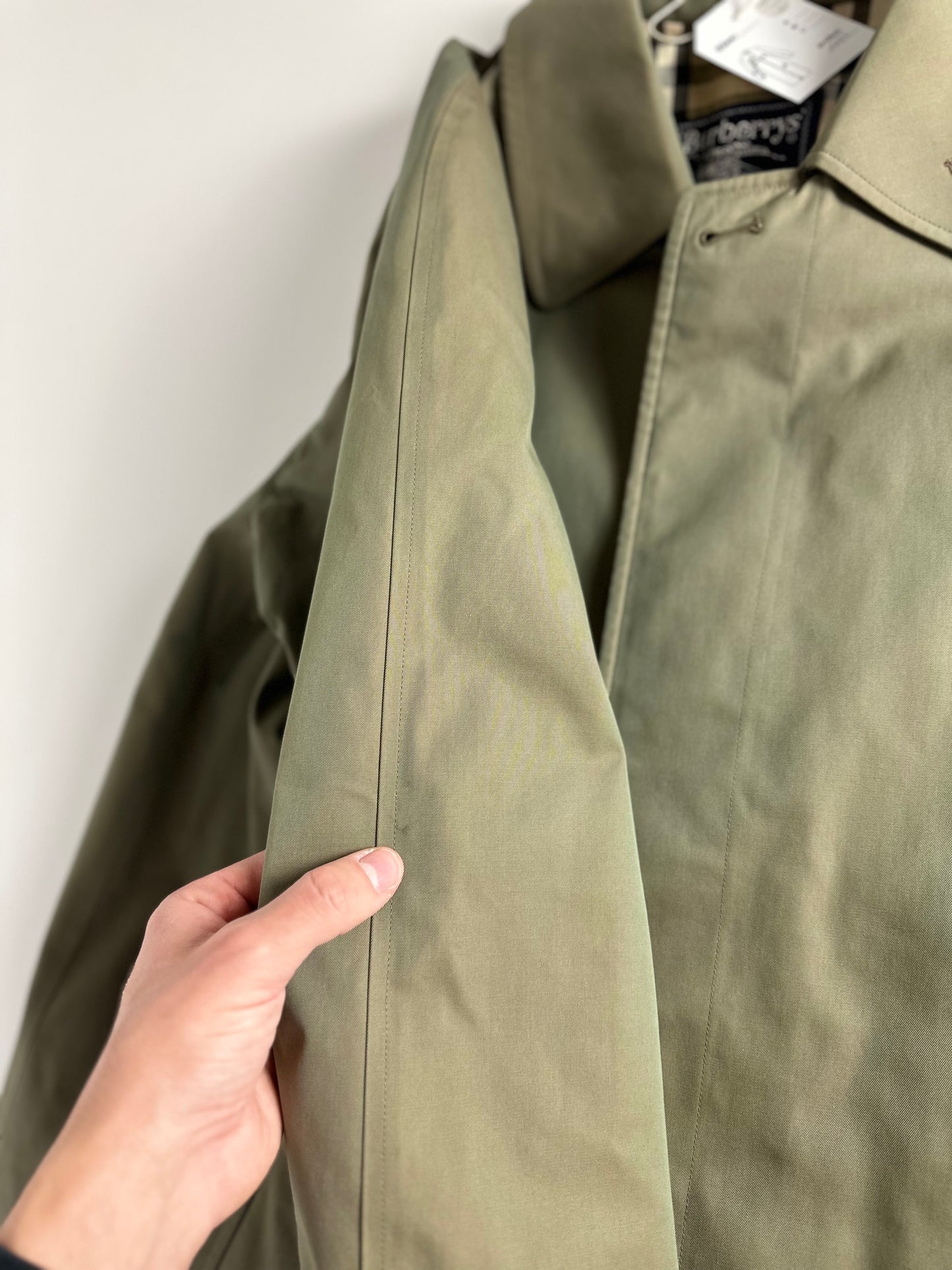 Vintage Burberry Car Coat Khaki Size 46 S