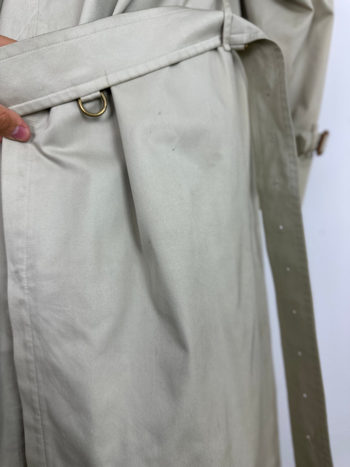 Vintage Burberry Trench Coat Creme Size 50 L