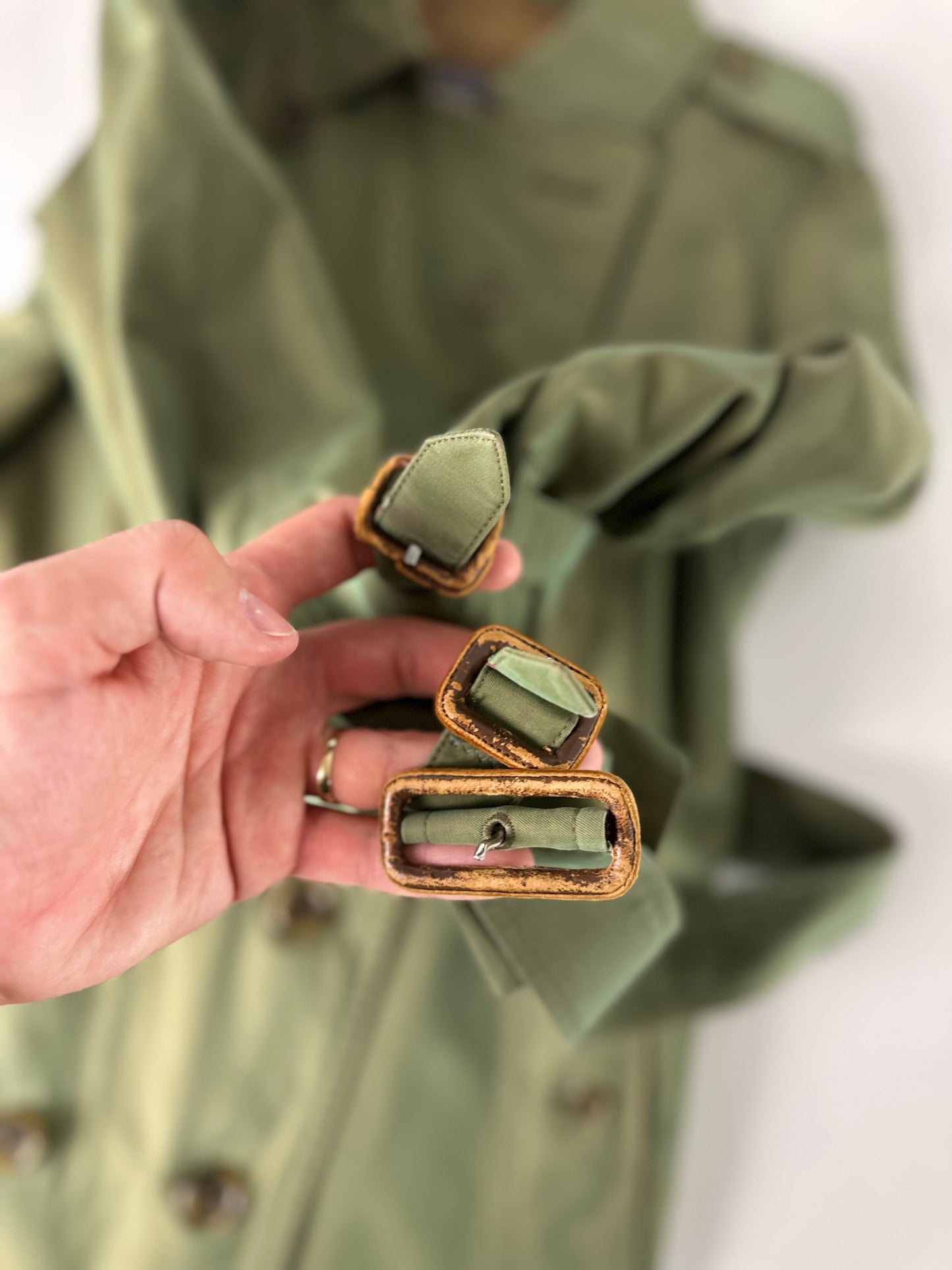 Vintage Burberry Trench Coat Size 8 XS