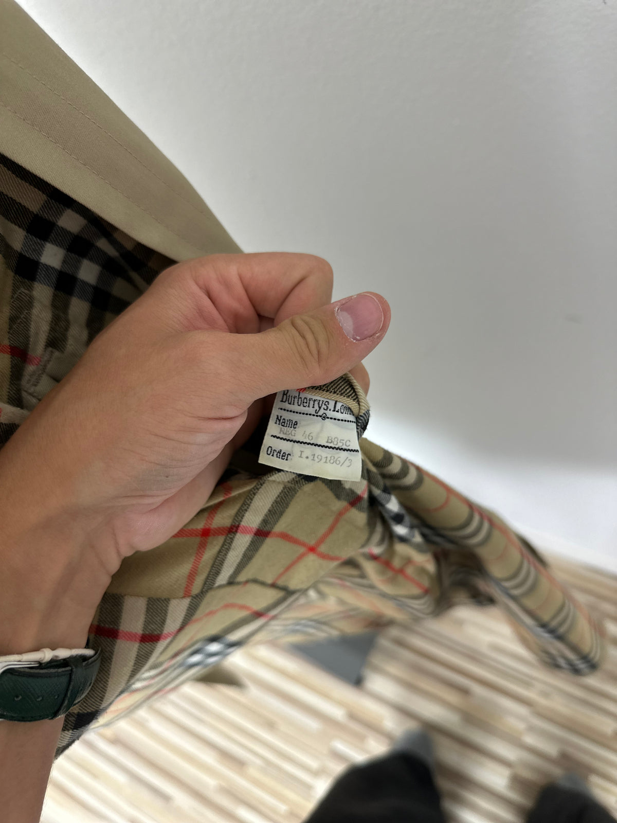Vintage Burberry Car Coat Beige Size 48 M